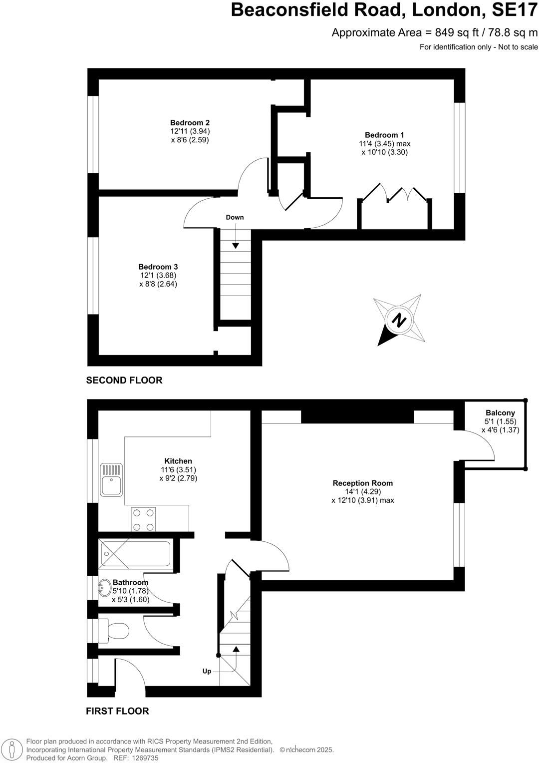 Michael Faraday House, Beaconsfield Road, London floorplan