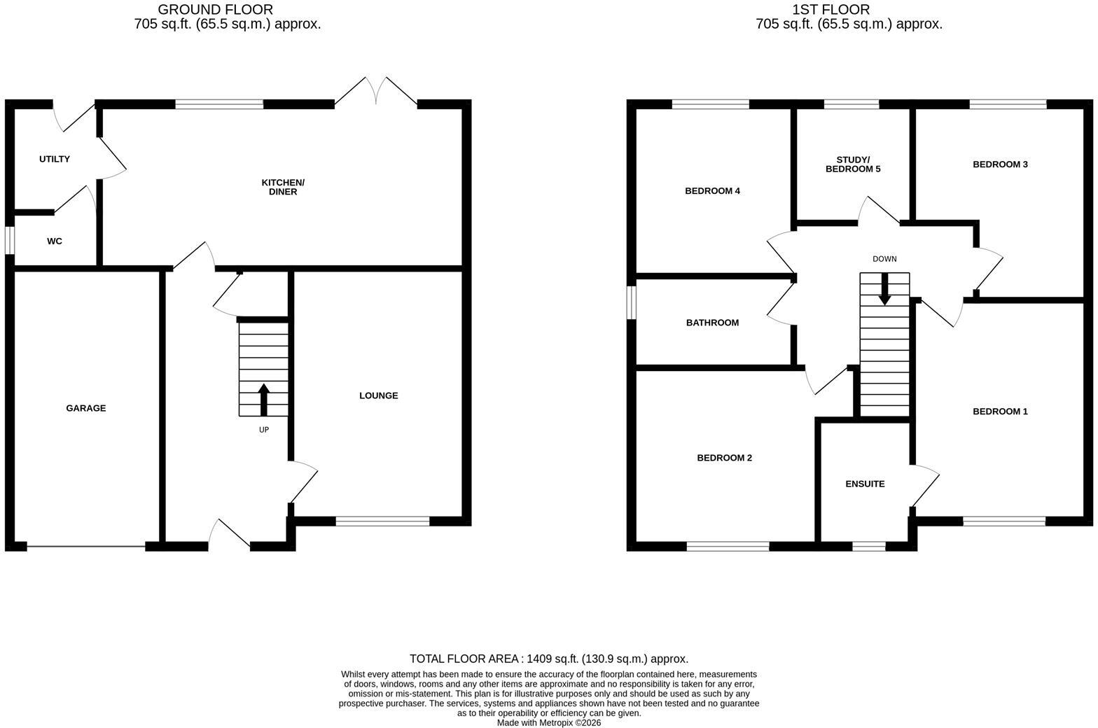 Eagle Drive, Humberston floorplan