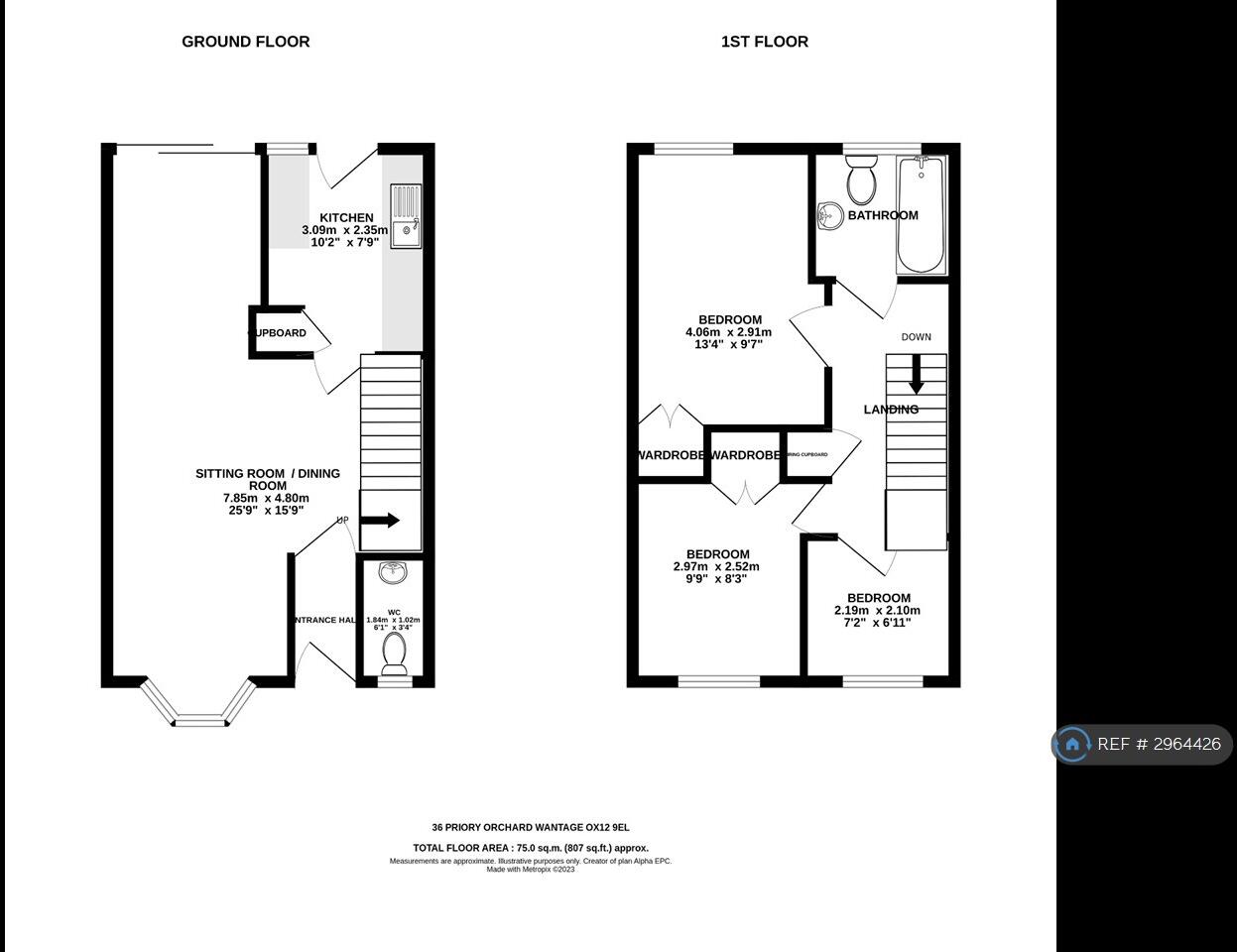 Priory Orchard, Wantage, OX12 floorplan