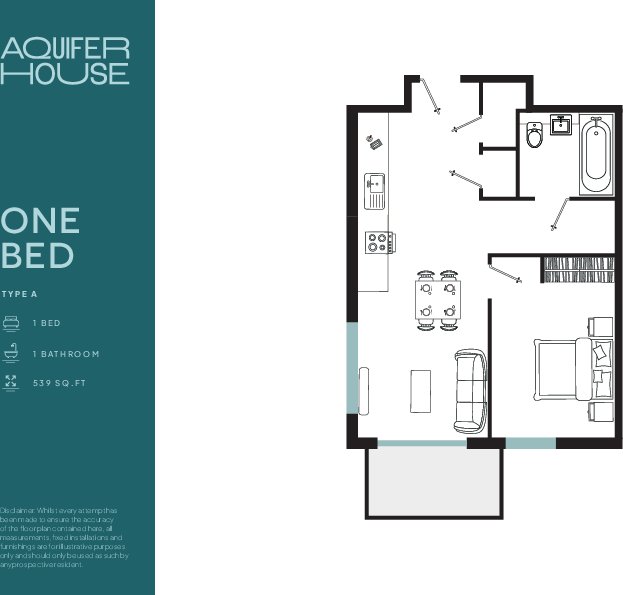 Flat 176, Aquifer House, 10 Mill Road, Ilford, London, IG1 floorplan