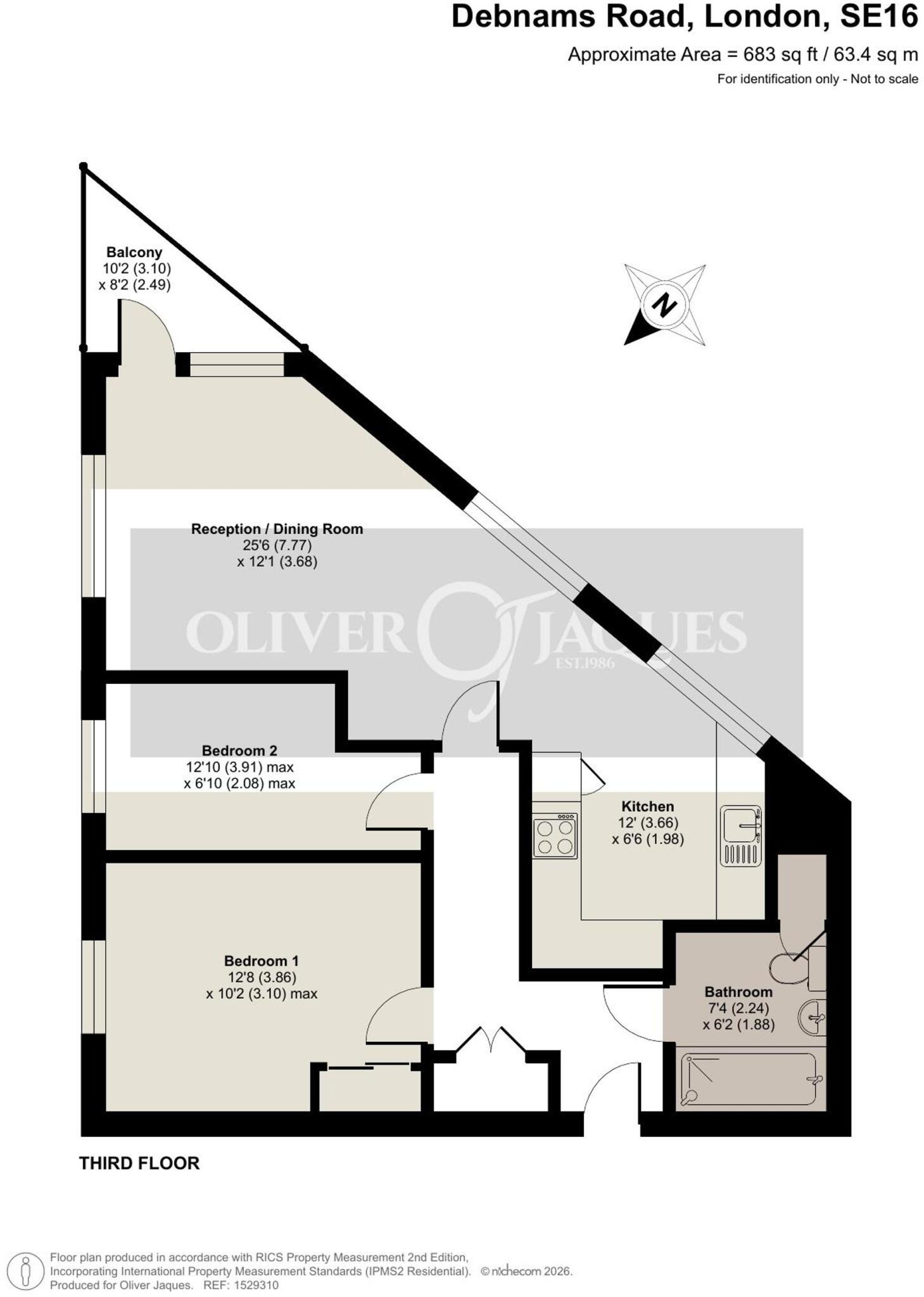 Debnams Road, Avebury Court, SE16 floorplan