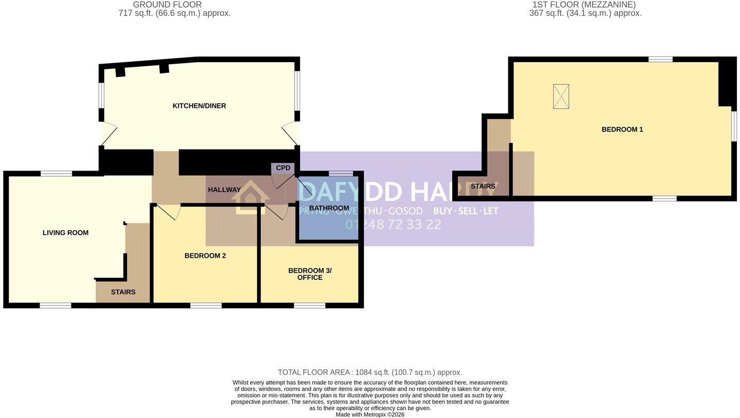 Llanbeblig Road, Caernarfon, Gwynedd, LL55 floorplan