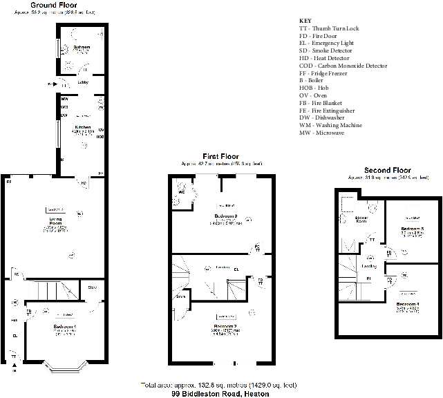 £100pppw - Biddlestone Road, Heaton, NE6 floorplan