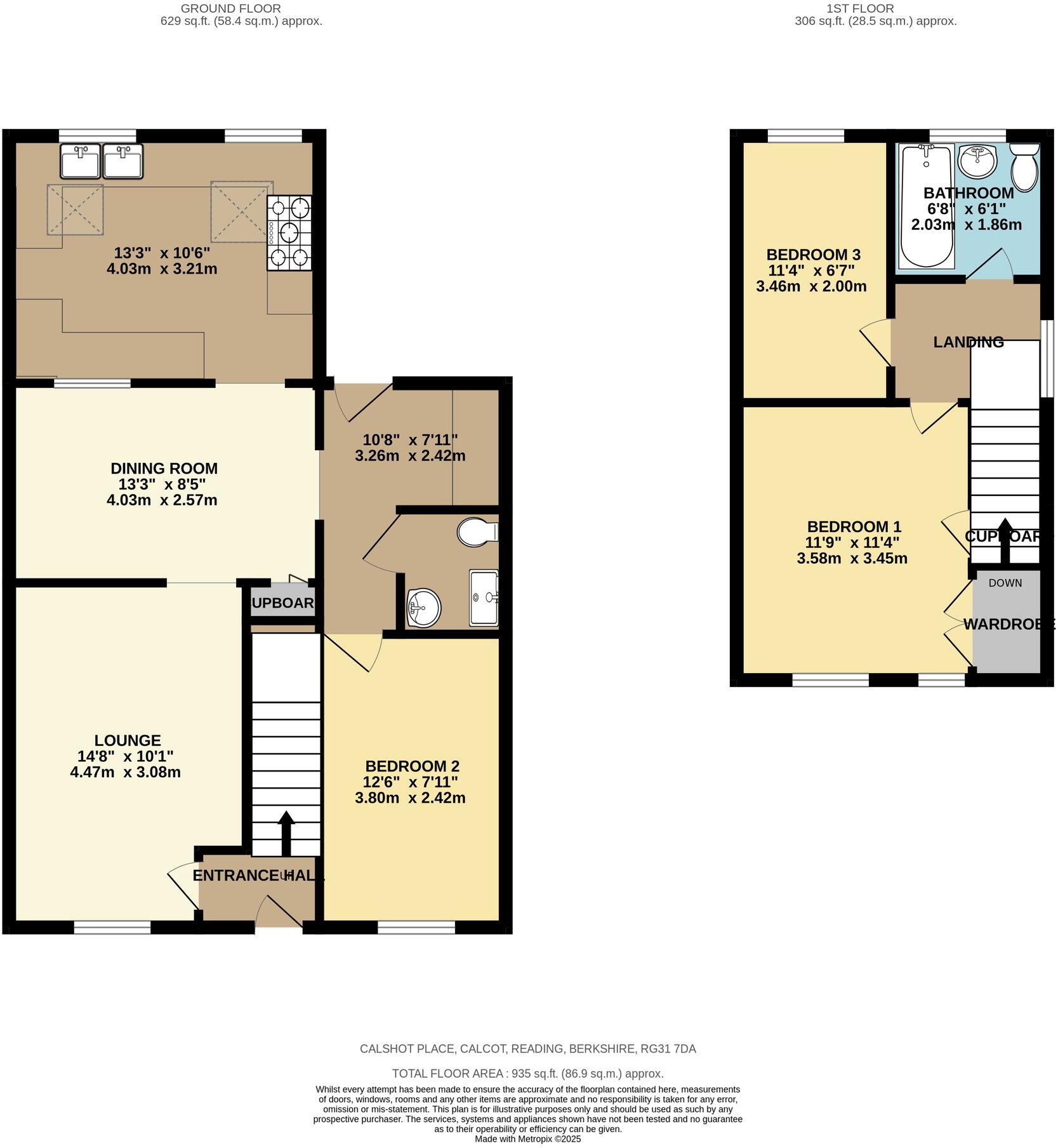 Calshot Place, Calcot, RG31 floorplan