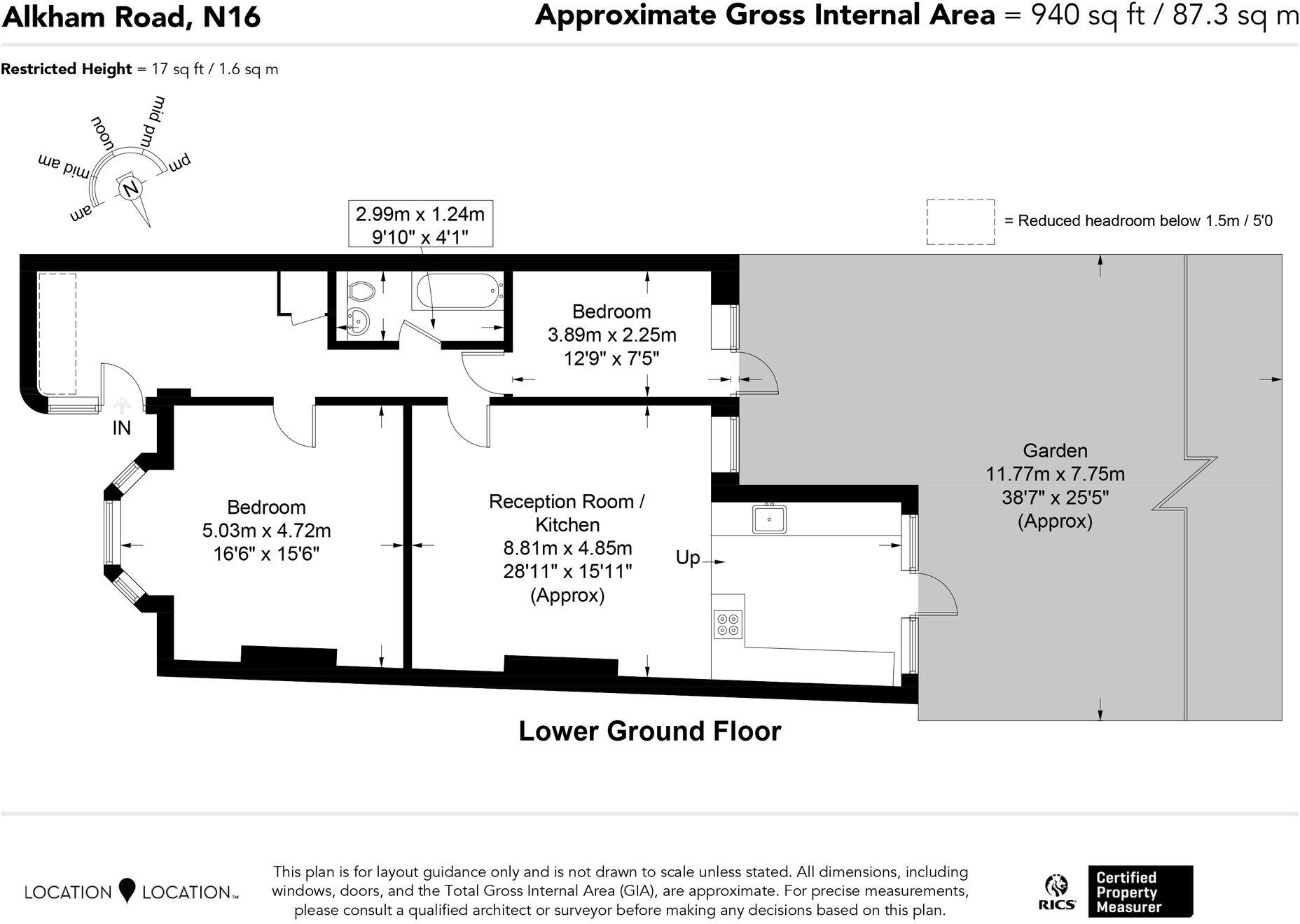 Alkham Road, London, N16 floorplan