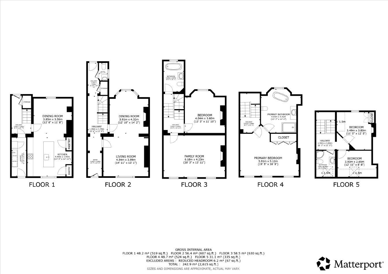Claremont Bank, Shrewsbury floorplan