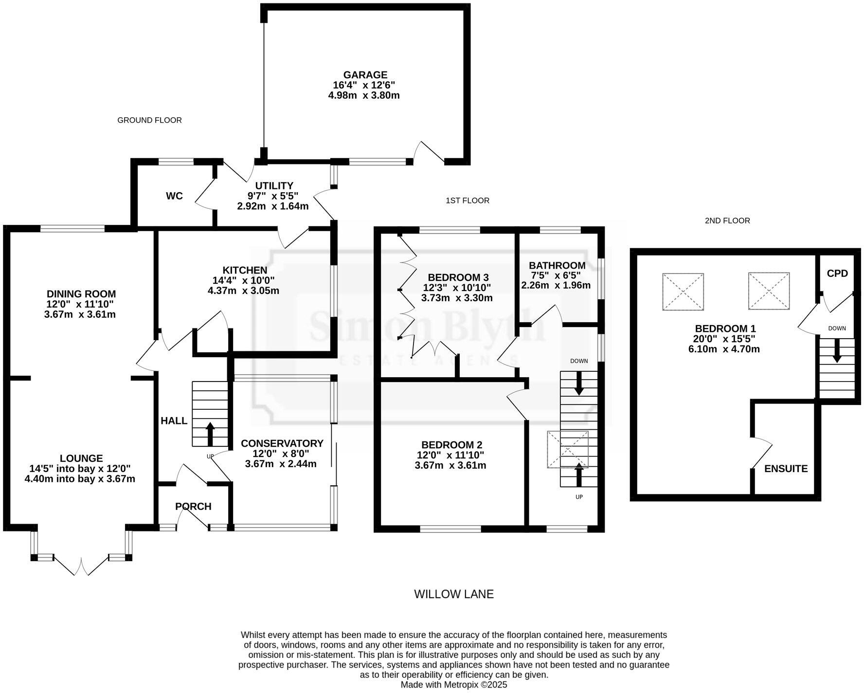 Willow House, Willow Lane, Wakefield, WF2 floorplan