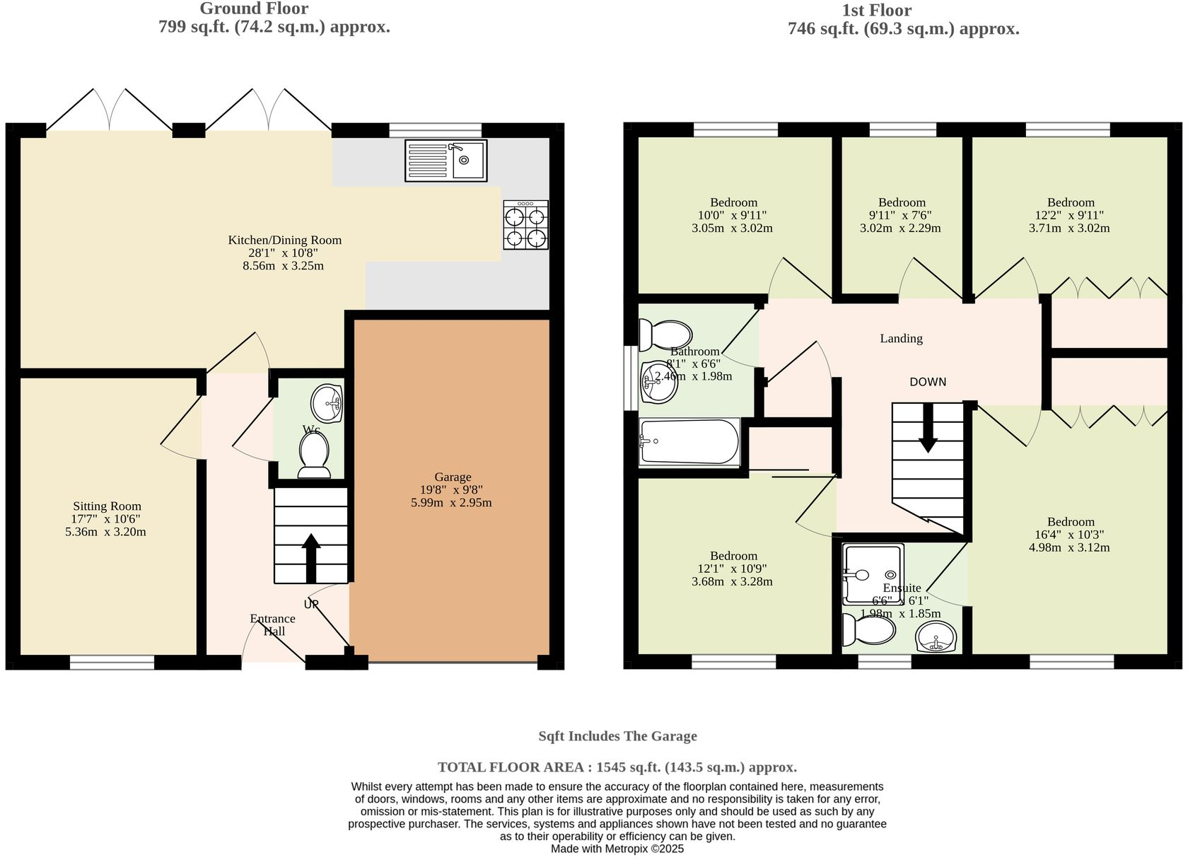 Jackson Close, Bradwell floorplan