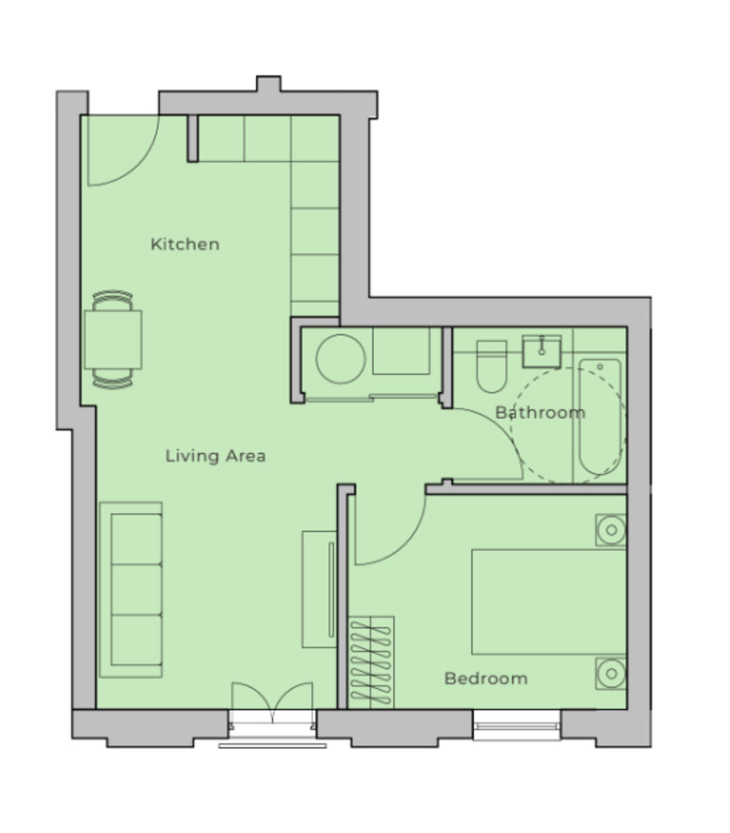Off Plan Manchester, Property Investment, M5 3 floorplan