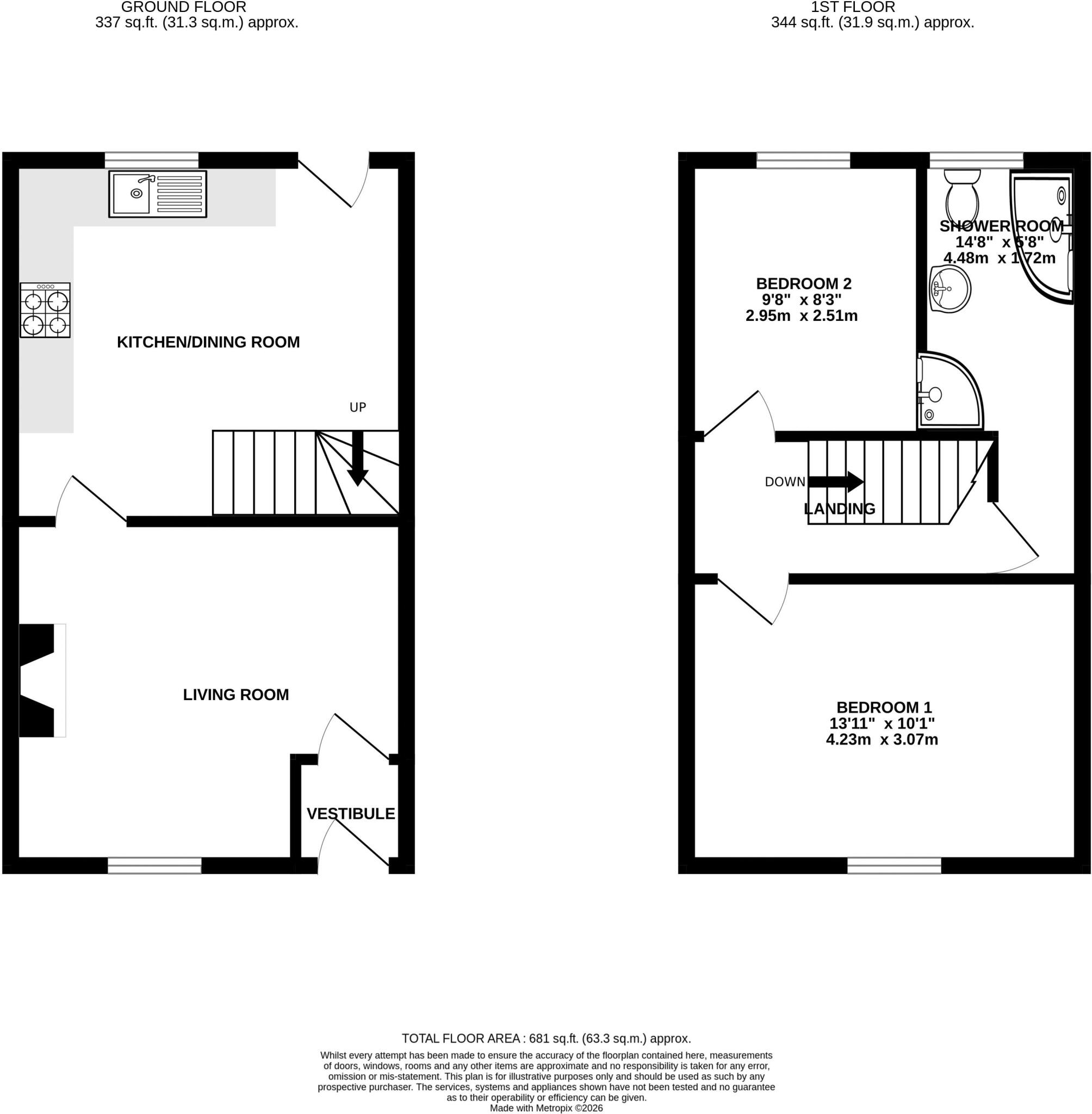 Sydney Street, Wigan floorplan