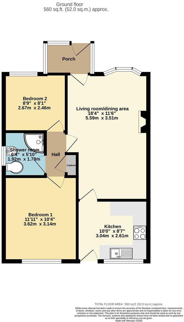Cornwall Avenue, Tweedmouth floorplan
