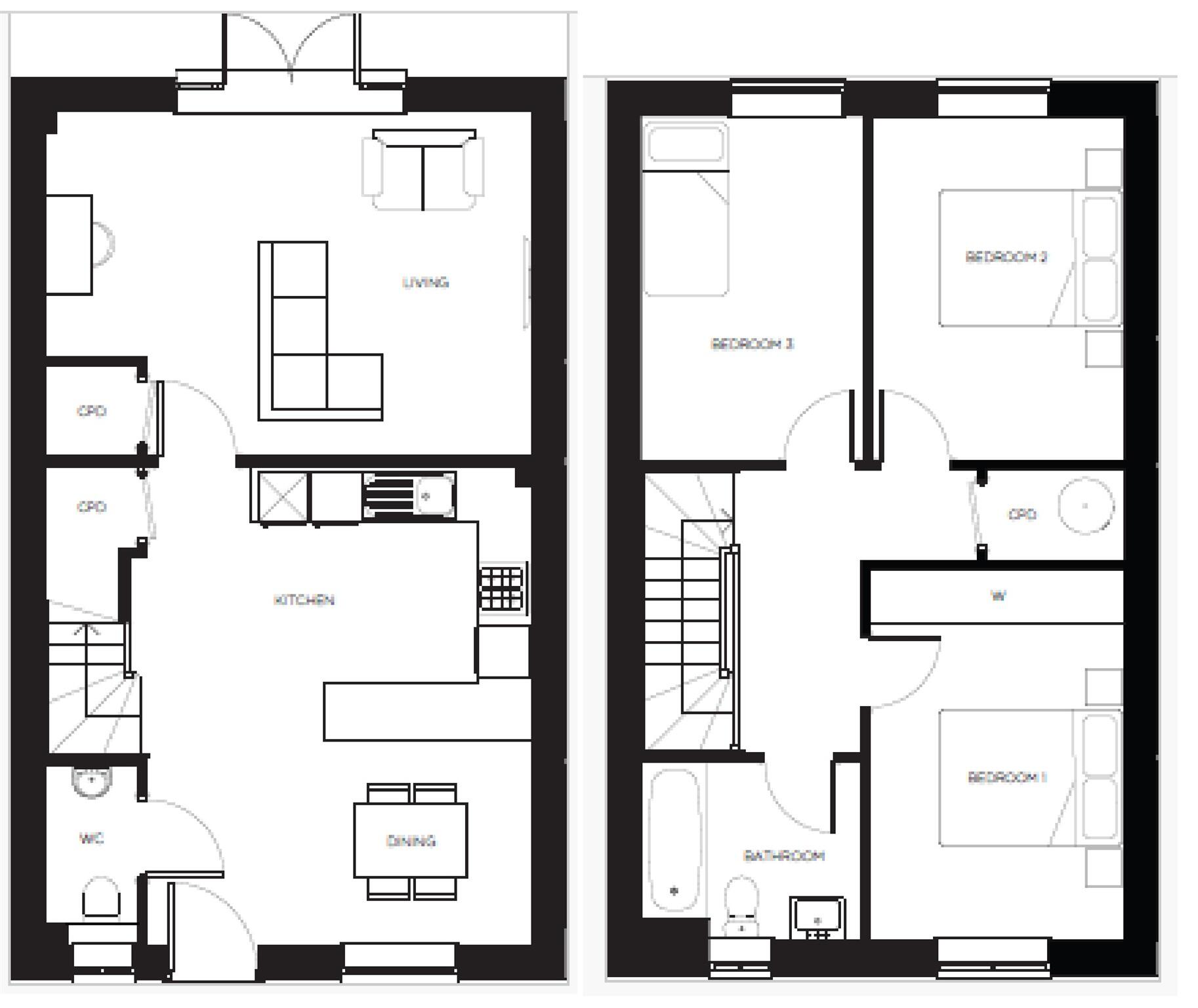 North Trade Road, Battle floorplan
