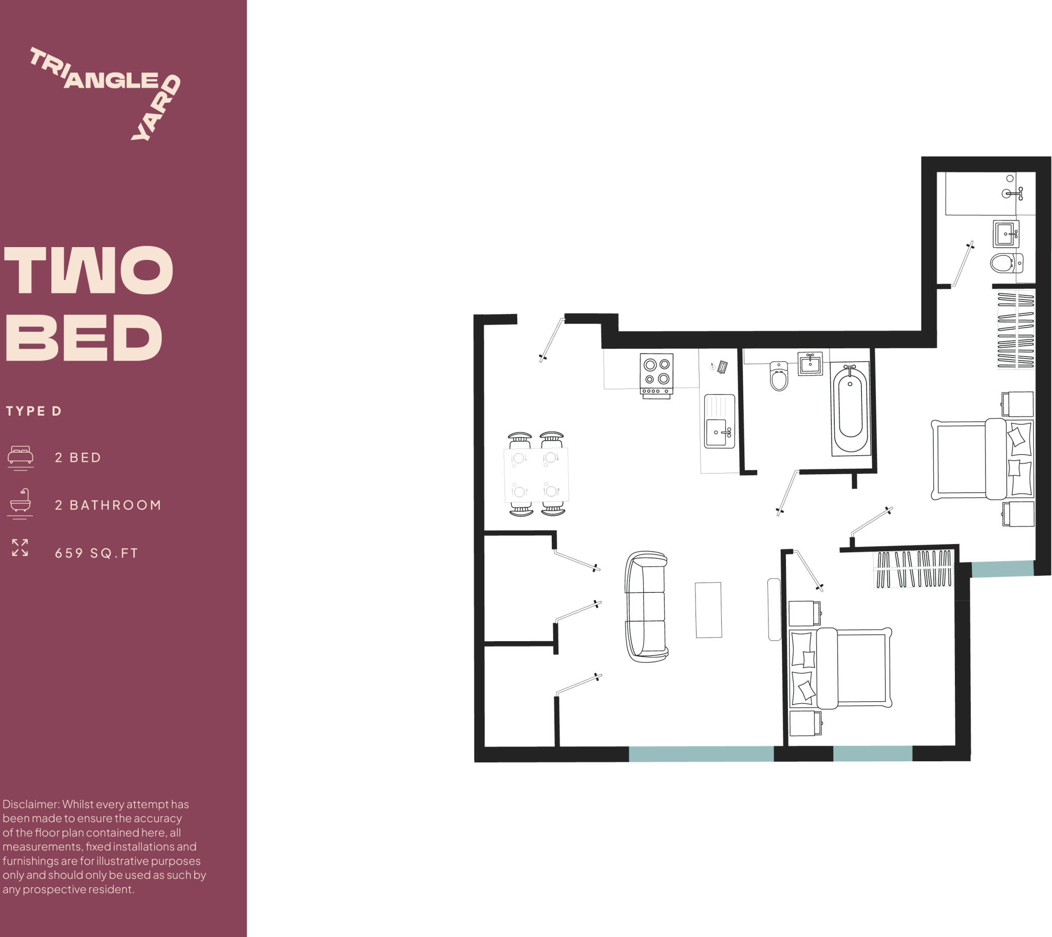 Flat 707, Heatons Court, Leeds floorplan