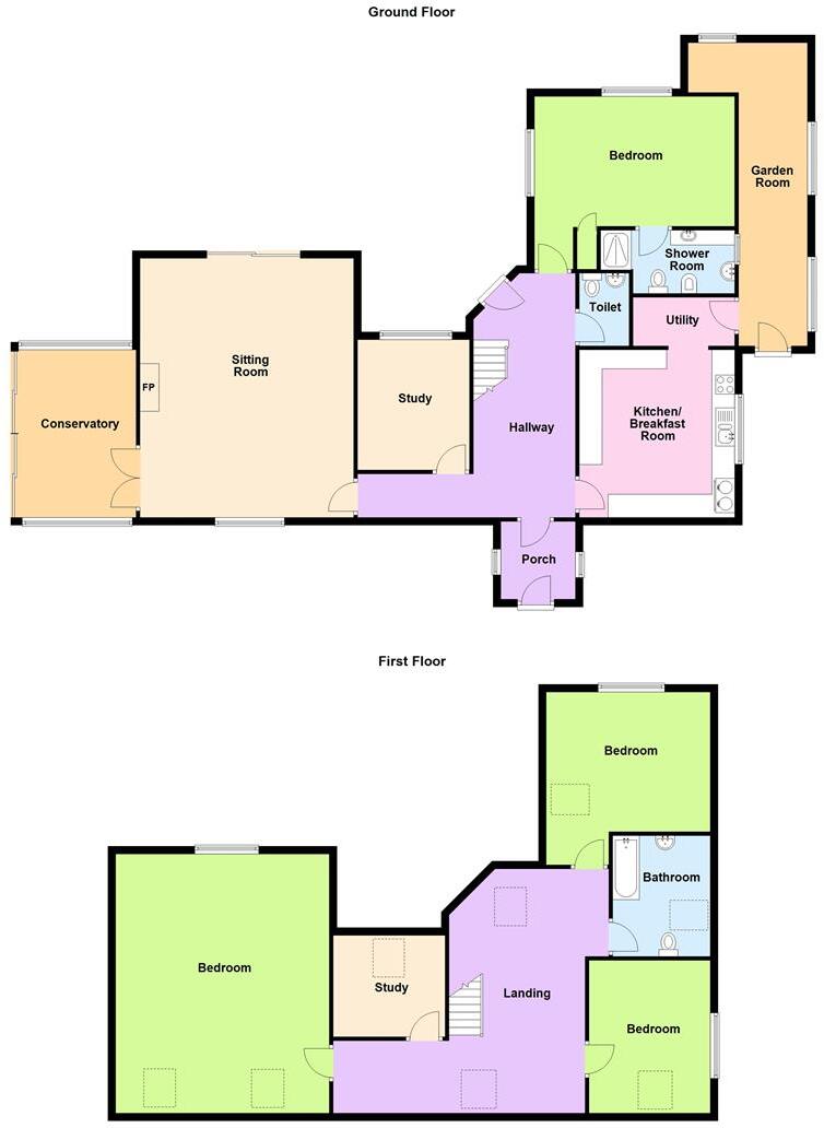 Felin Ban Farm Estate, Cardigan floorplan