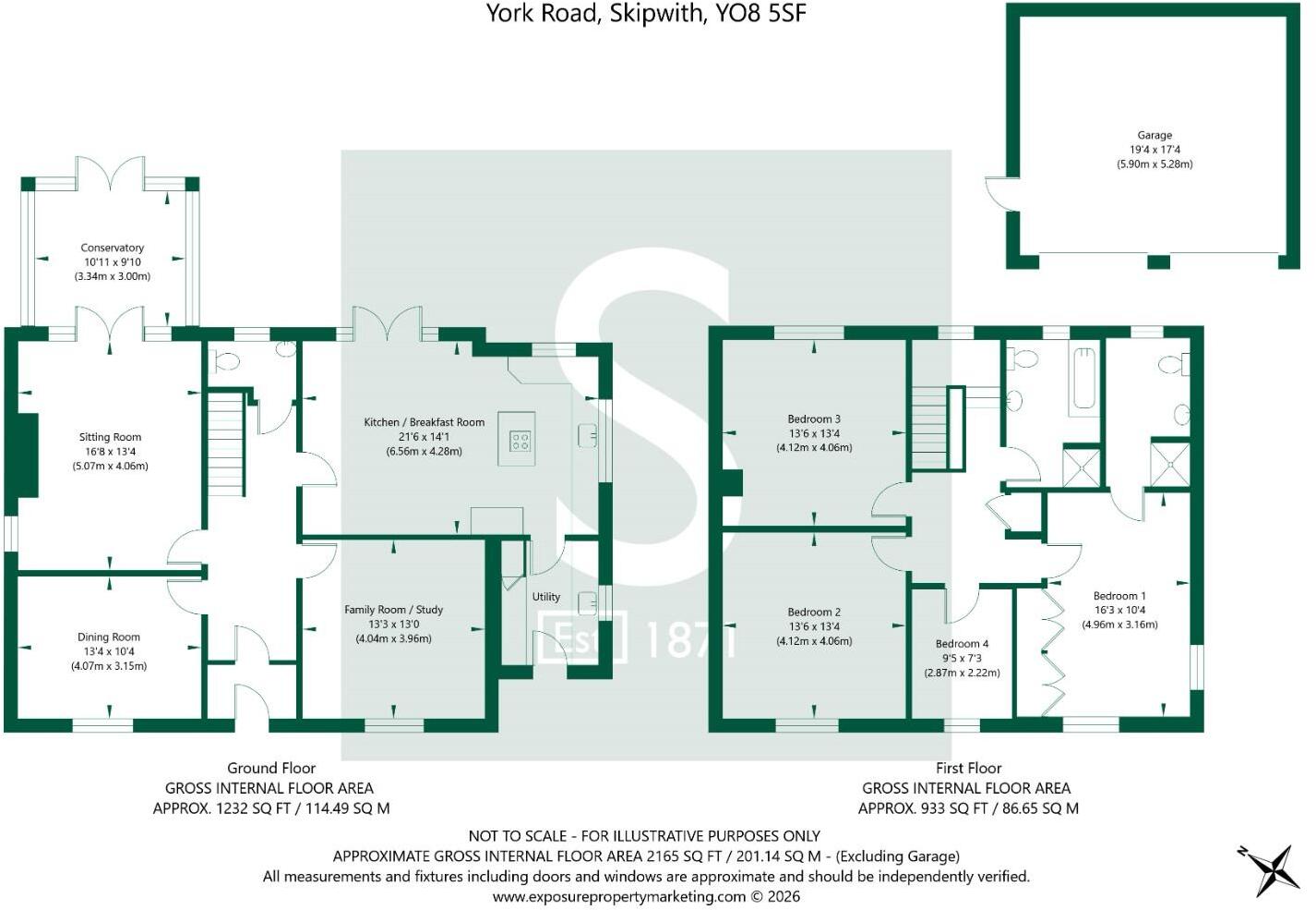 York Road, Skipwith floorplan
