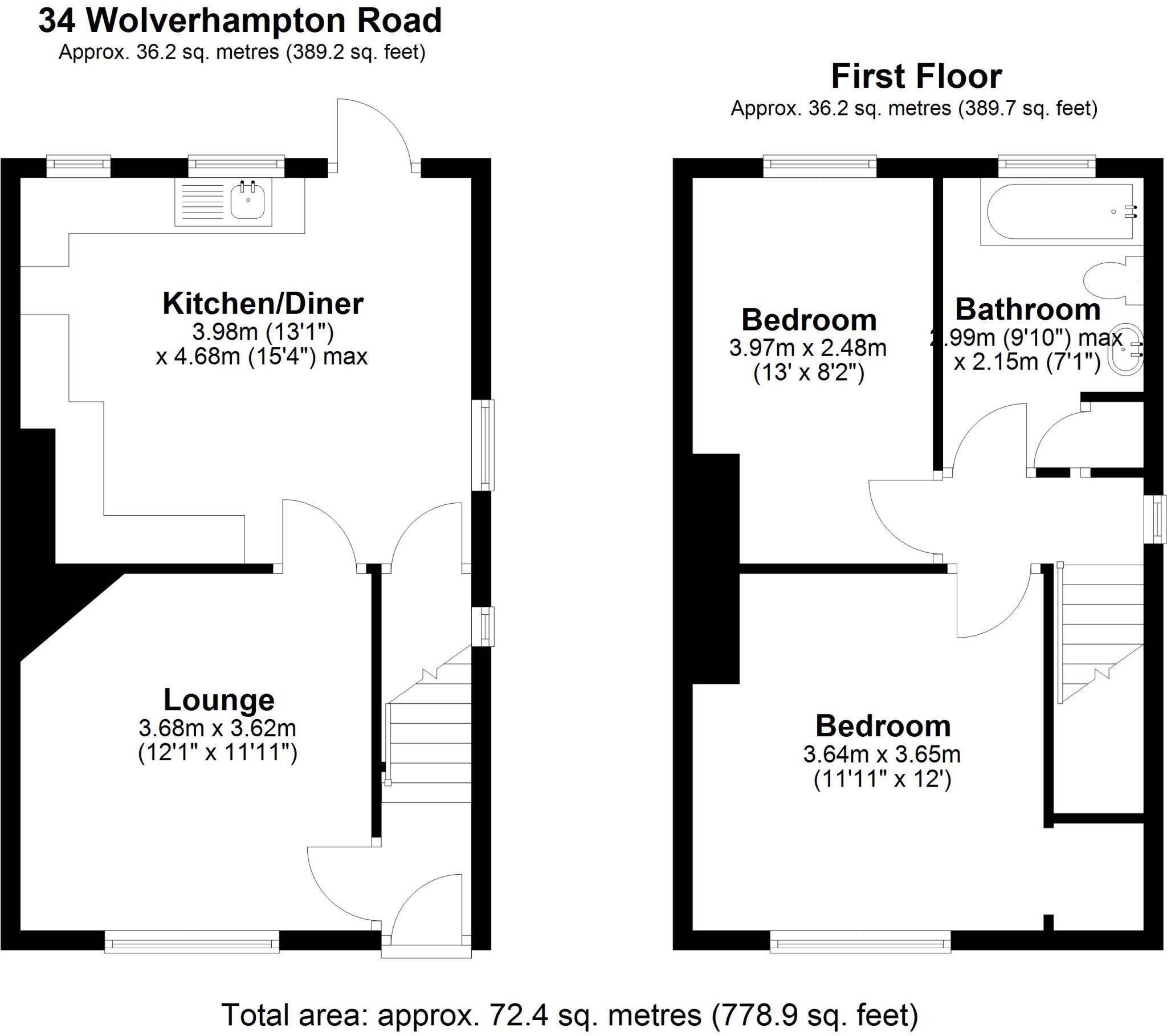 Wolverhampton Road, Cannock floorplan