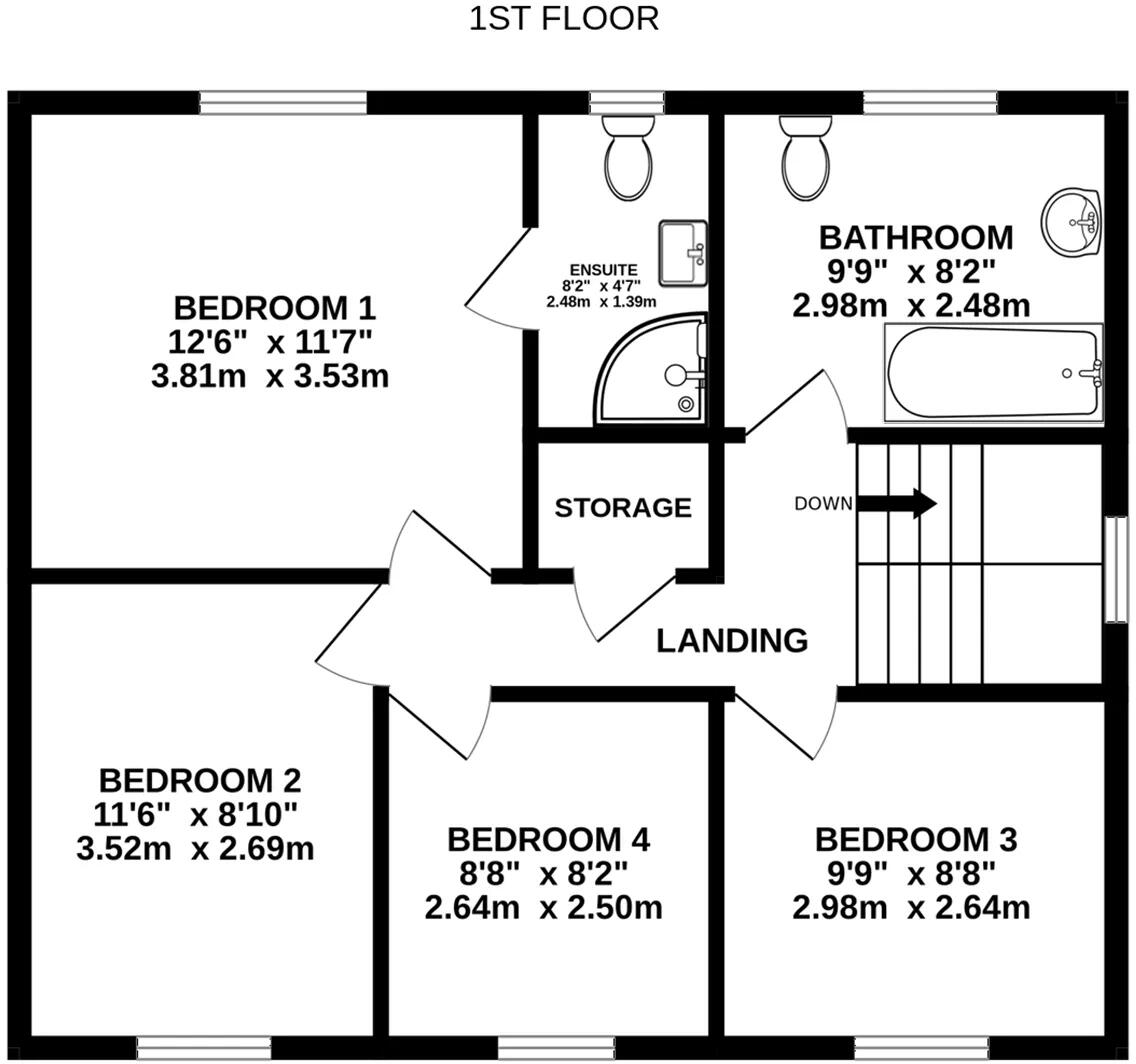 24, Manor Drive, Douglas floorplan