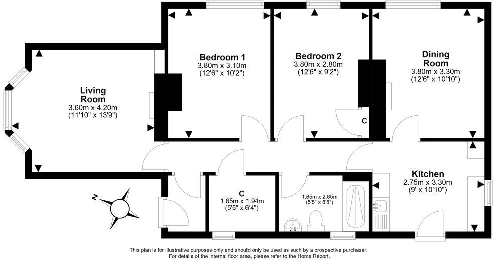 Newbattle Cemetery Lodge, Newbattle Road, Dalkeith, EH22 3LQ floorplan