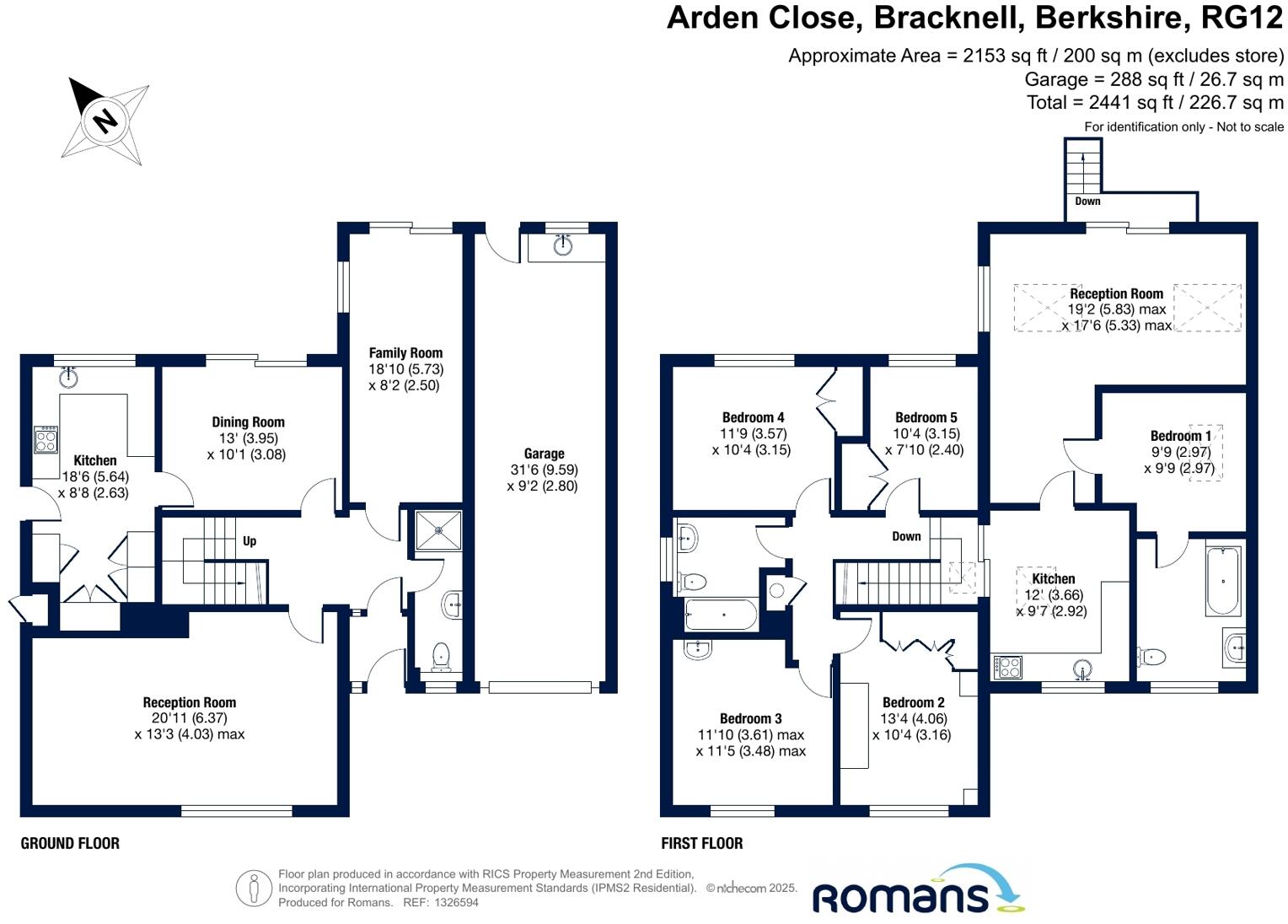 Arden Close, Bracknell, Berkshire floorplan