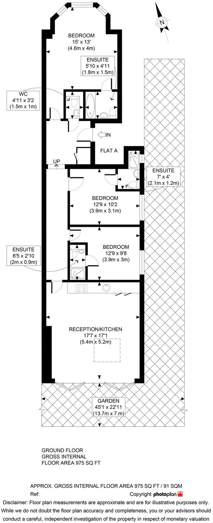 Melrose Avenue, London, NW2 floorplan