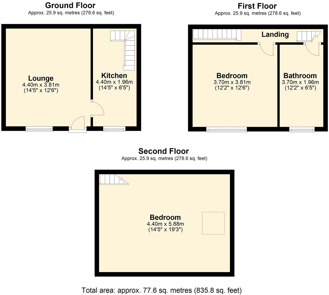 Grove Street, Greenfield, Oldham, Greater Manchester, OL3 floorplan