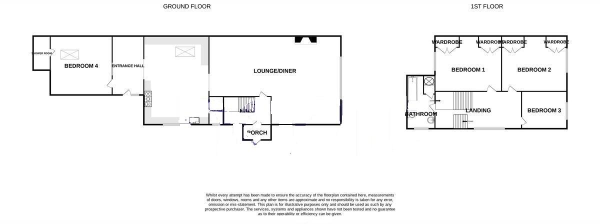 Bush Farm Cottages, Ely Road, Littleport, Ely, Cambridgeshire floorplan