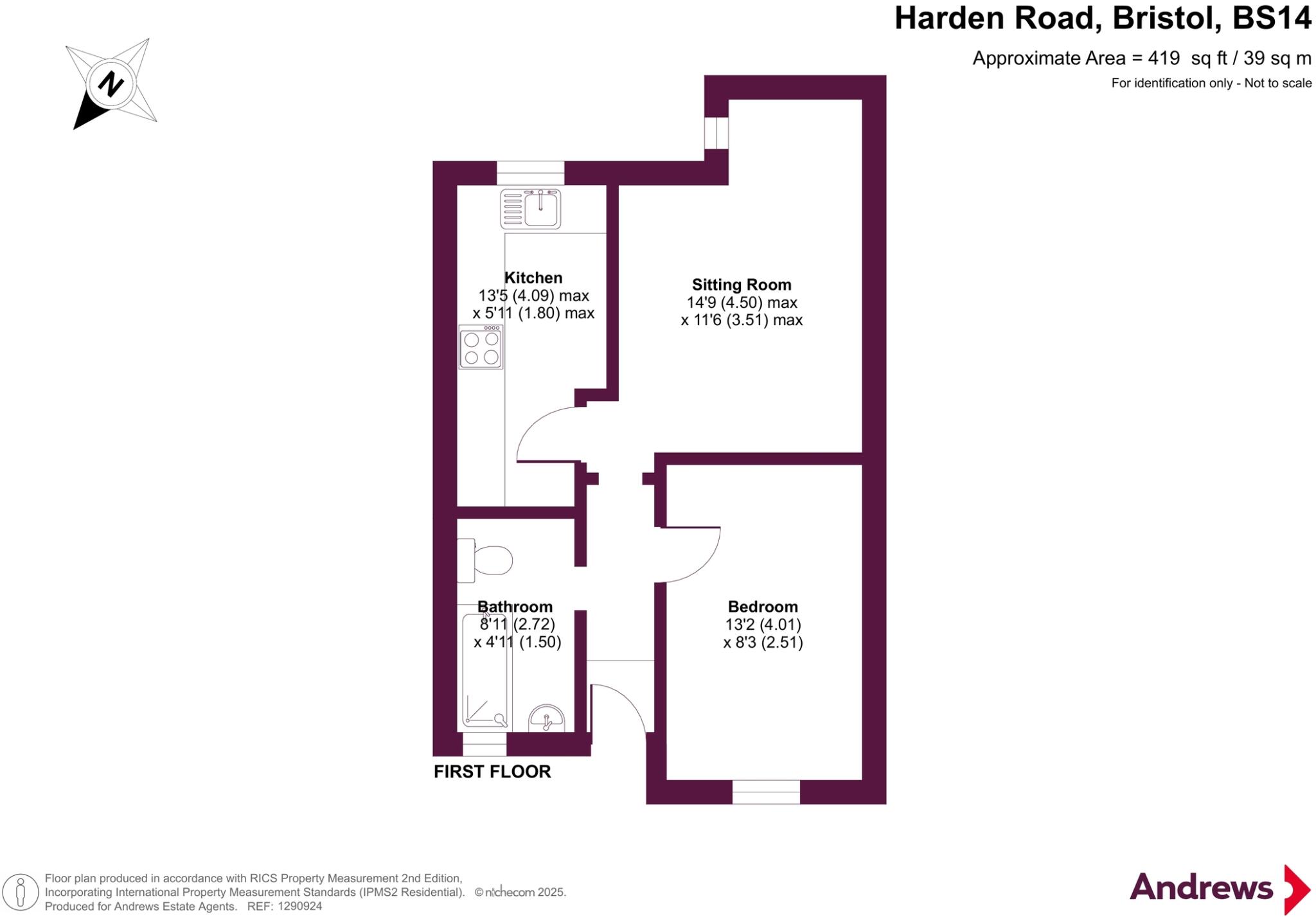 Harden Road, Bristol, Somerset, BS14 floorplan
