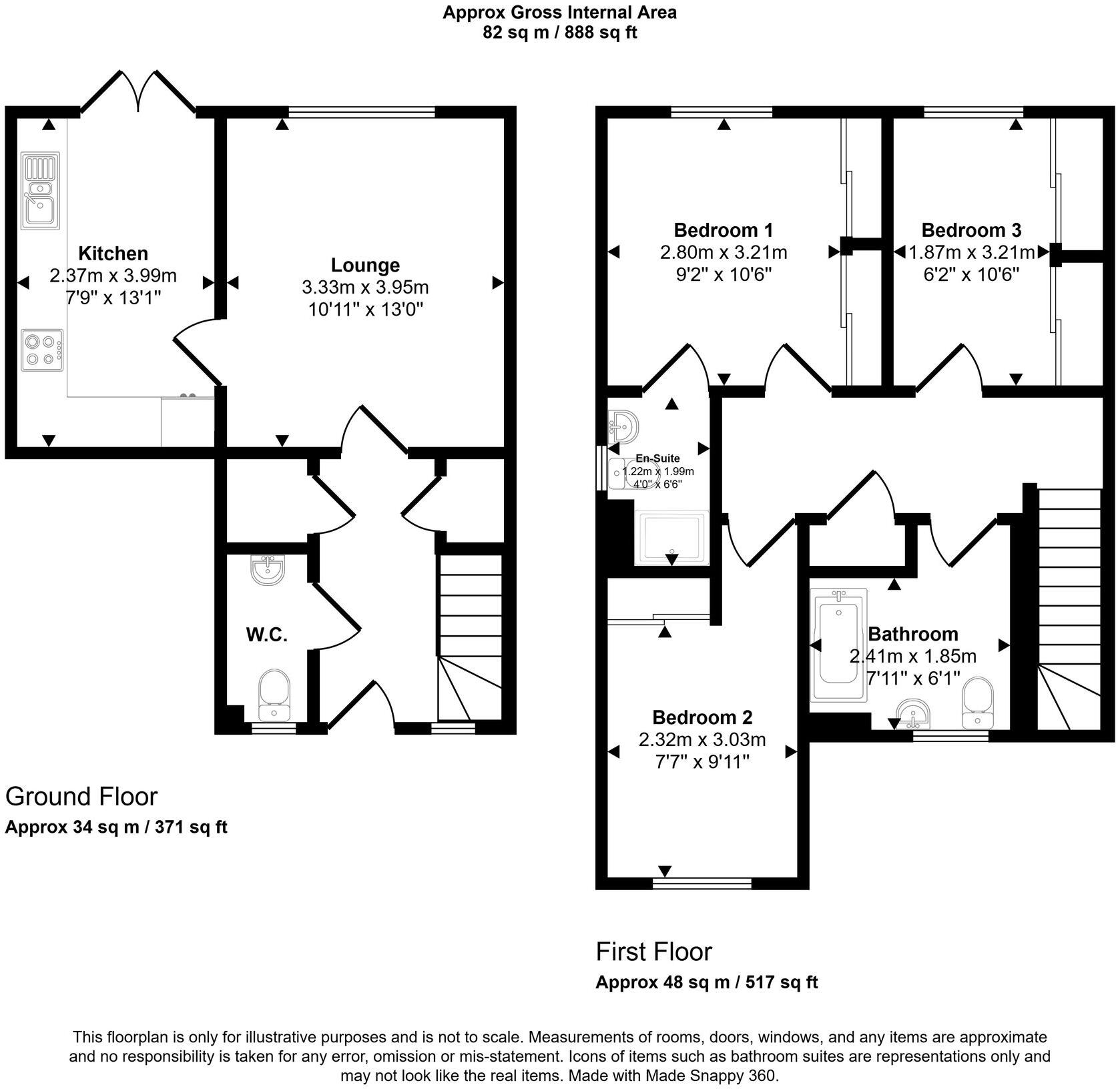 15 Armour Road, Irvine, KA11 2HF floorplan