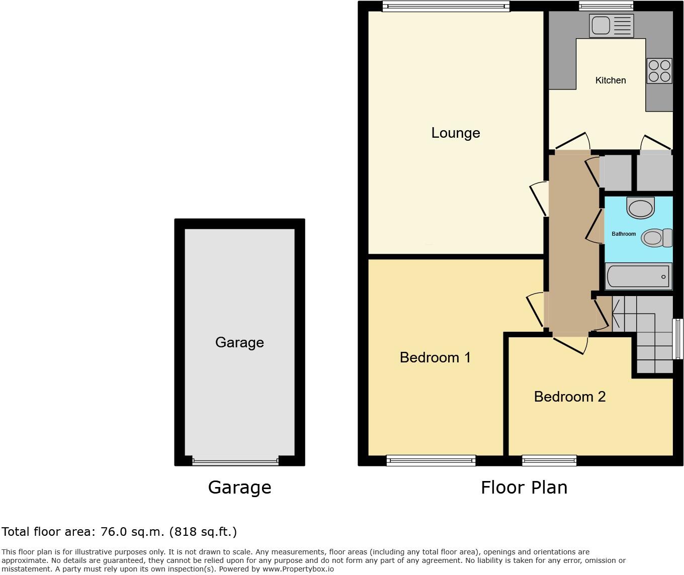 75 Mill Crescent, Southam, Warwickshire CV47 0LN floorplan