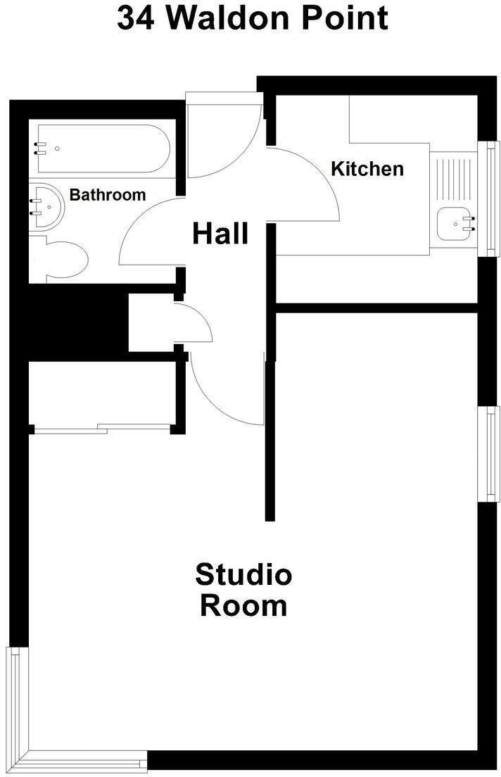 34 Waldon Point St. Lukes Road South, Torquay, Devon, TQ2 5YE floorplan