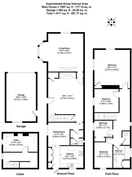 2 The Grange, 85 High Street, Iver, Buckinghamshire, SL0 9PN floorplan