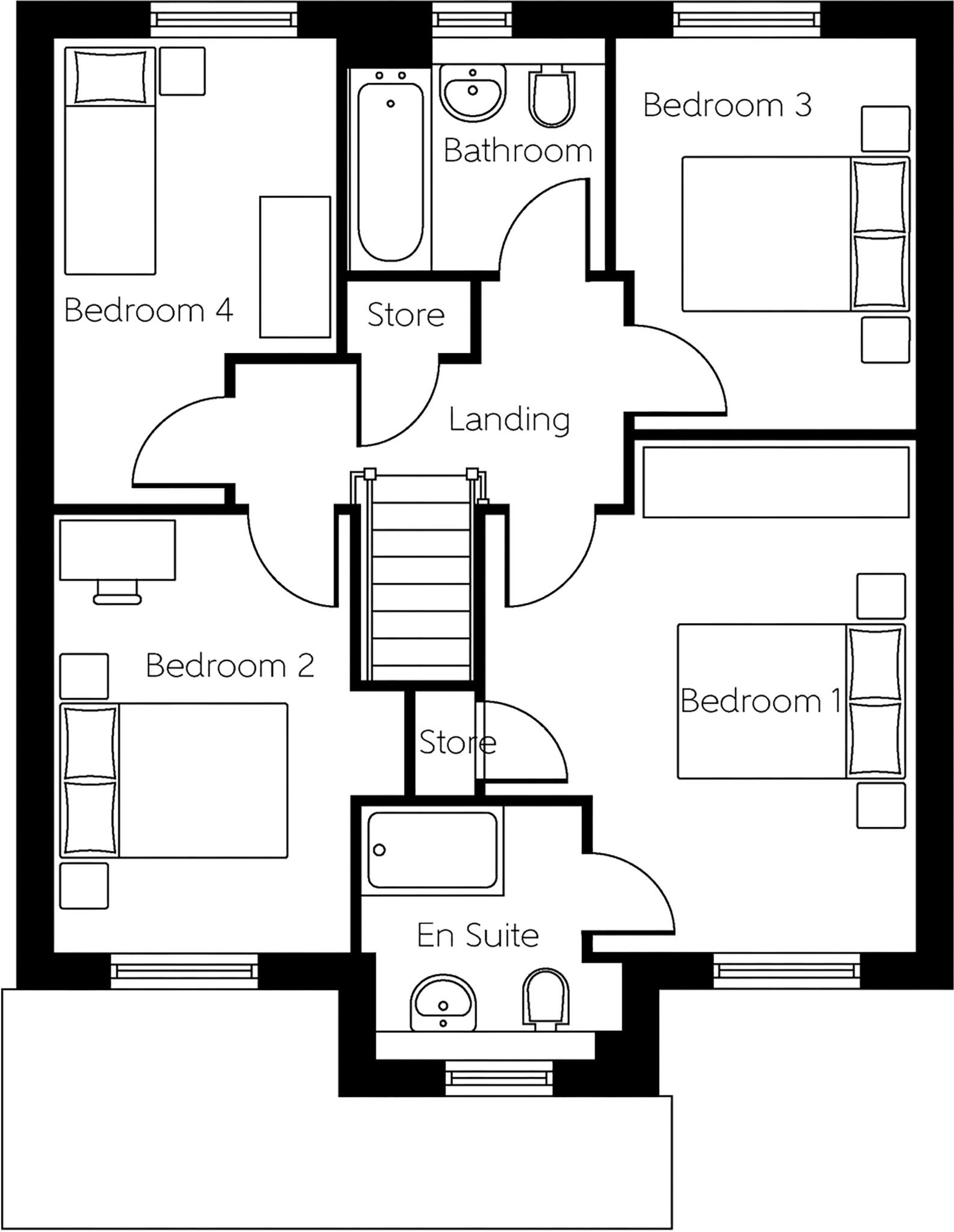St Oswald's Place
Golborne Road
Winwick
Cheshire
WA2 8BY floorplan