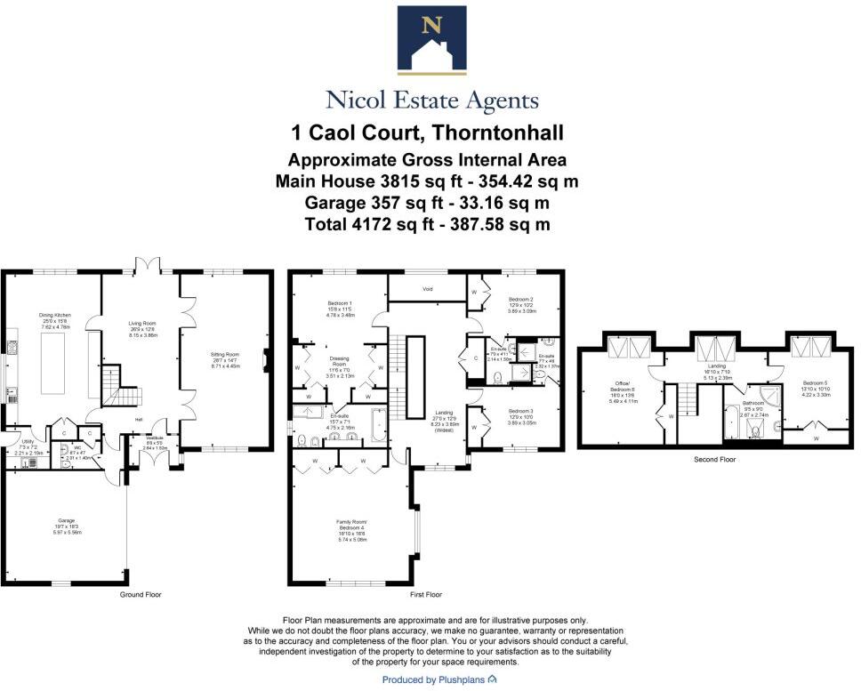 Caol Court, Thorntonhall floorplan