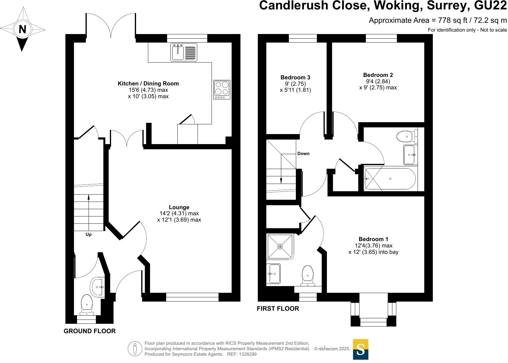 Candlerush Close, Woking, Surrey, GU22 floorplan