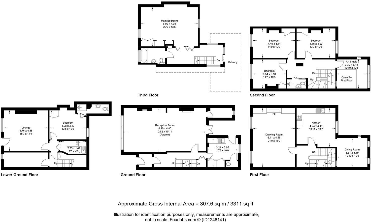 Priory Crescent, Lewes floorplan