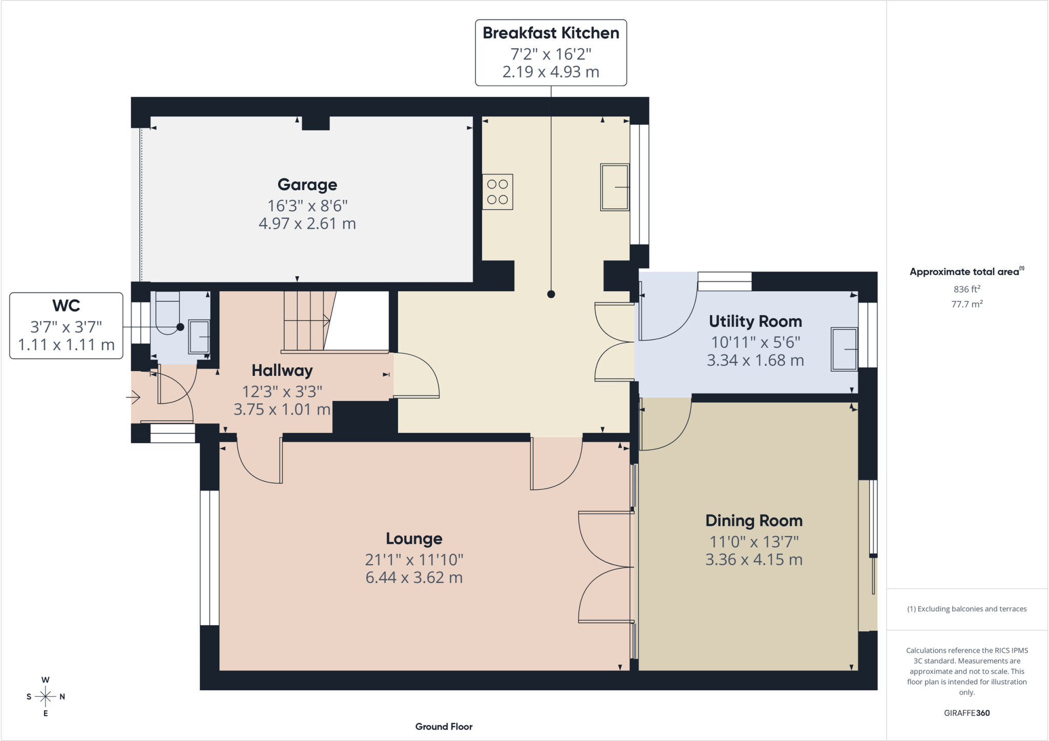 Kedleston Close, Allestree floorplan