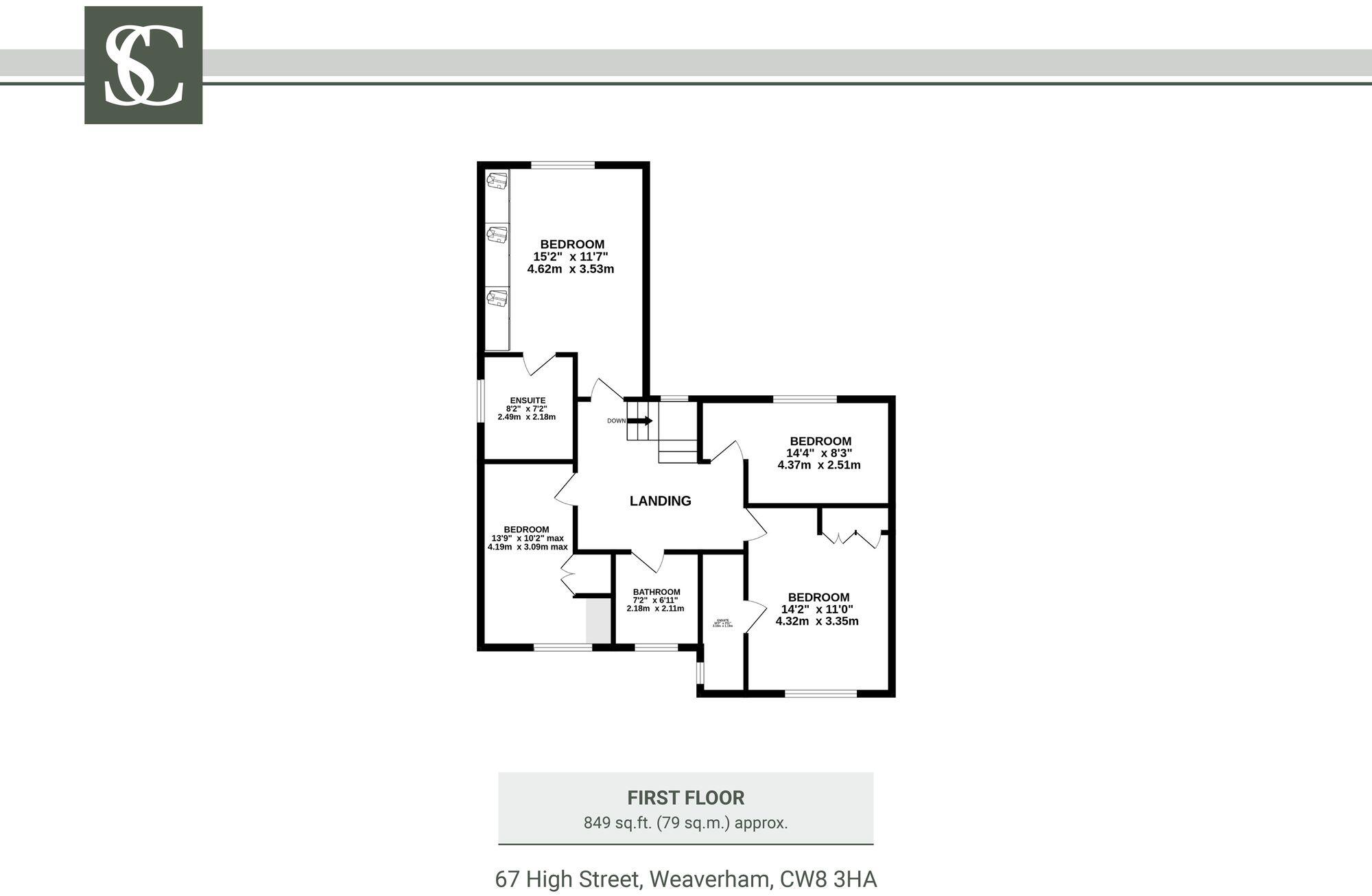 67 High Street, Weaverham, CW8 3HA floorplan