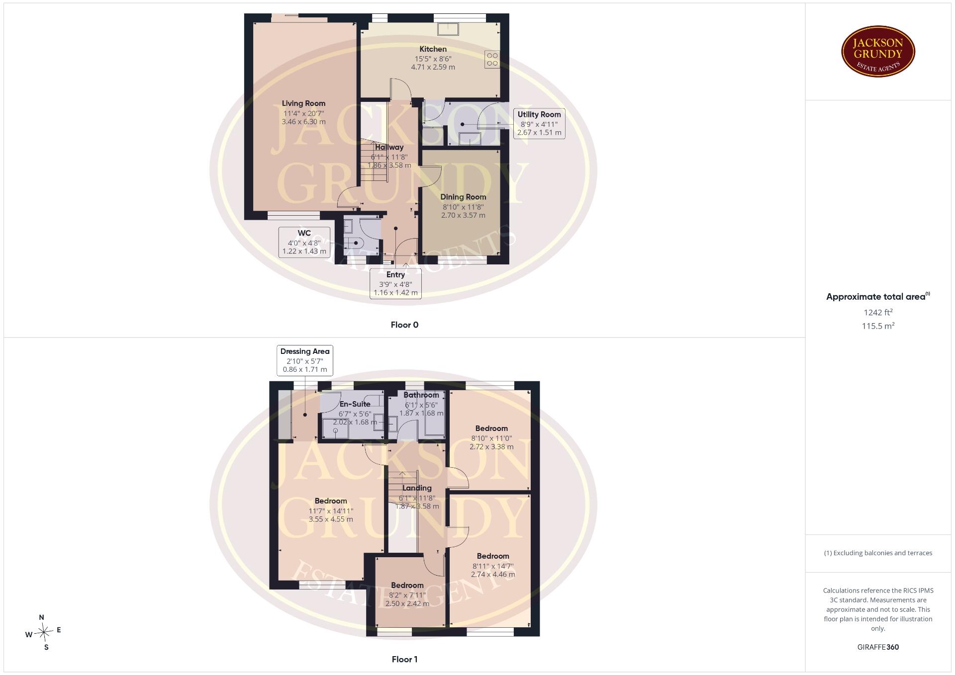 Worcester Close, Little Billing, NN3 9GE floorplan