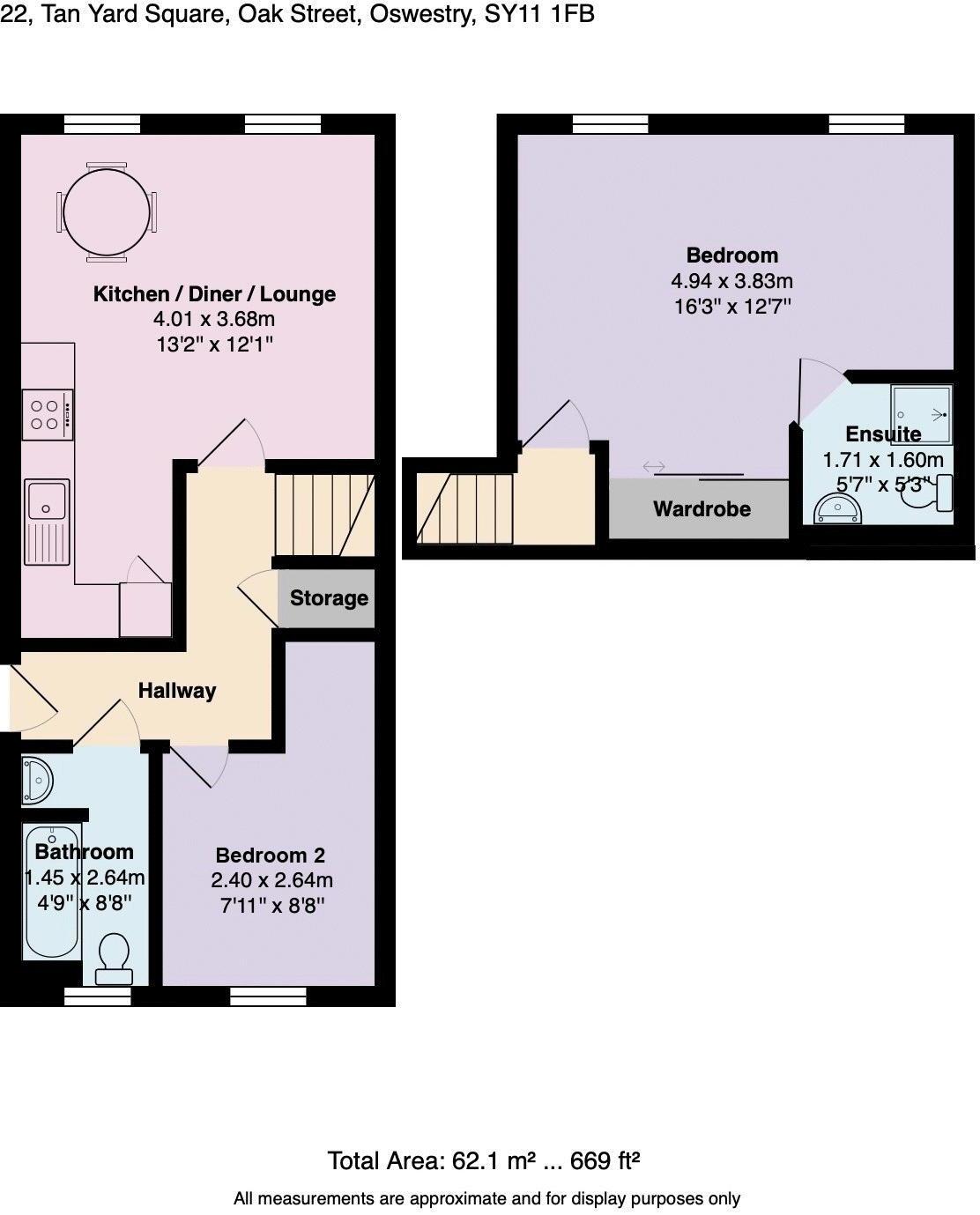 Tan Yard Square, Oswestry floorplan