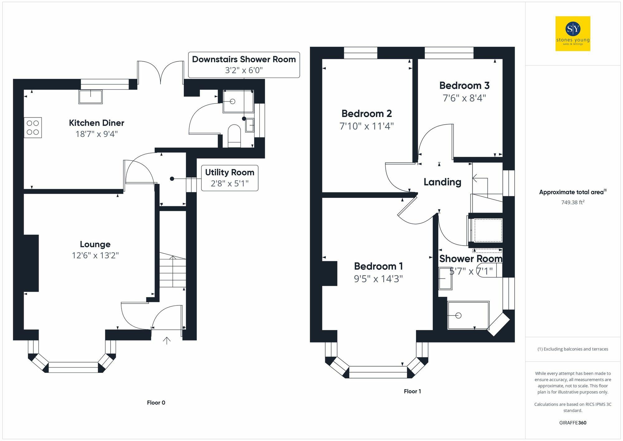 St. Marks Place, Blackburn, BB2 floorplan