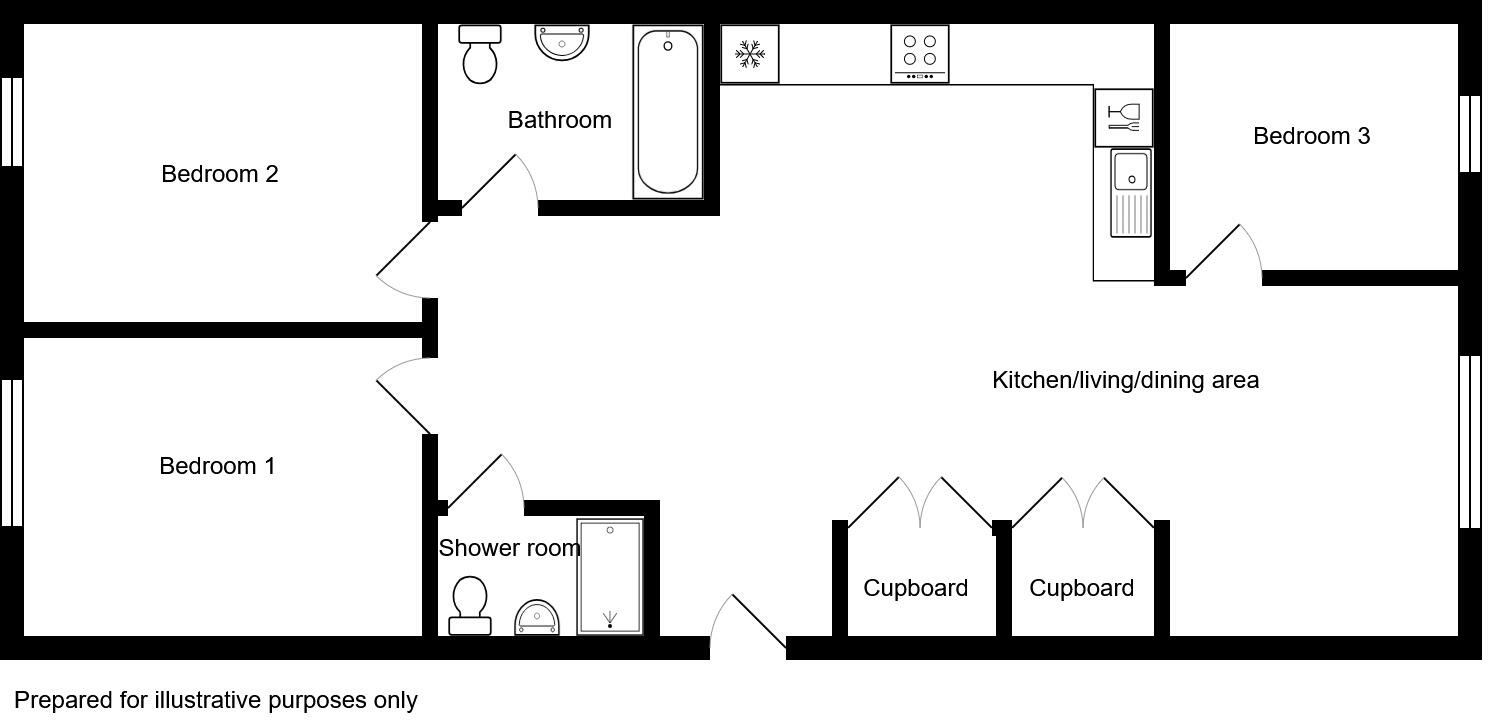 203 Indigo Point, Cattle Market Road, Peterborough floorplan