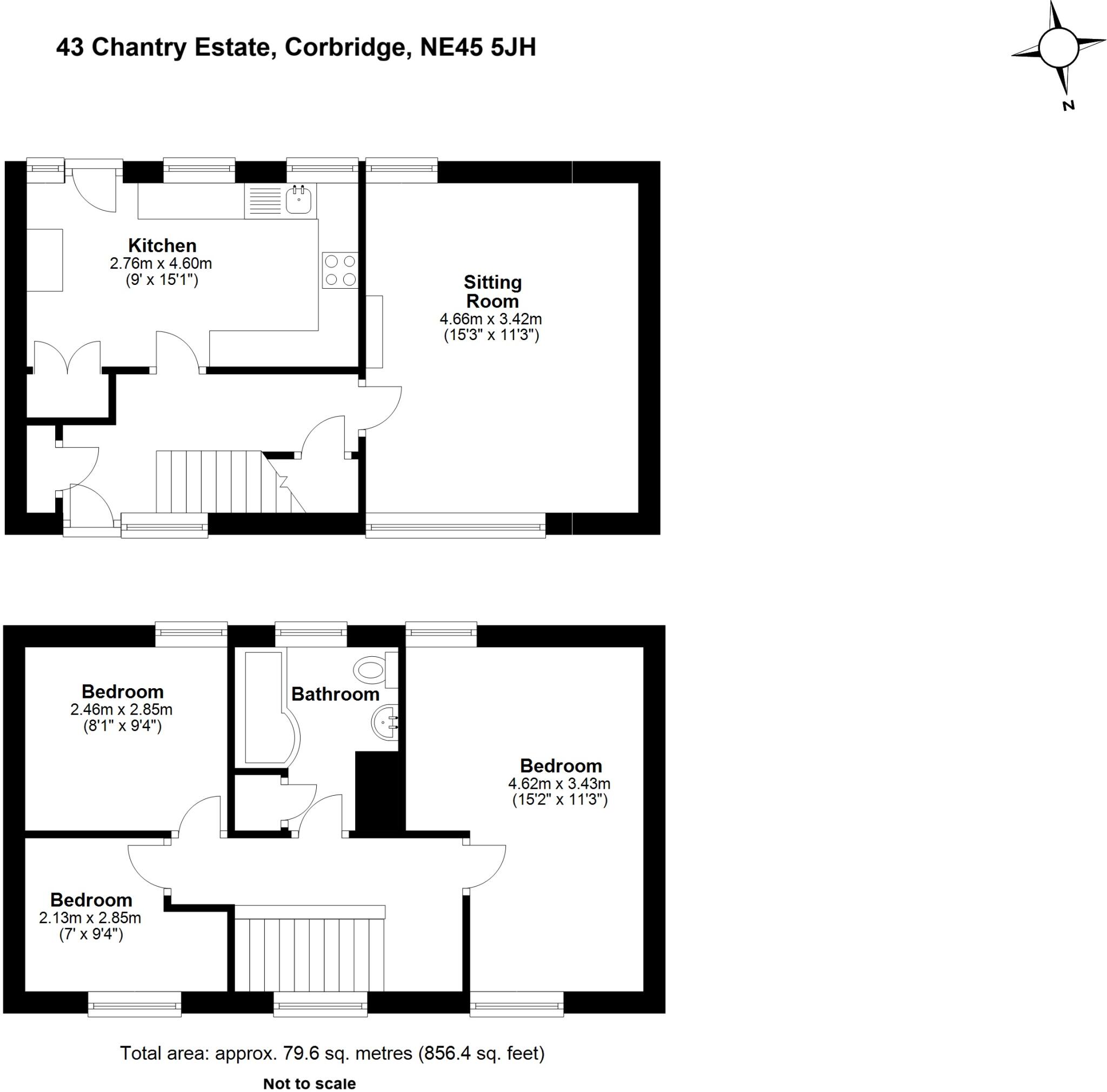 Chantry Estate, Corbridge, NE45 floorplan