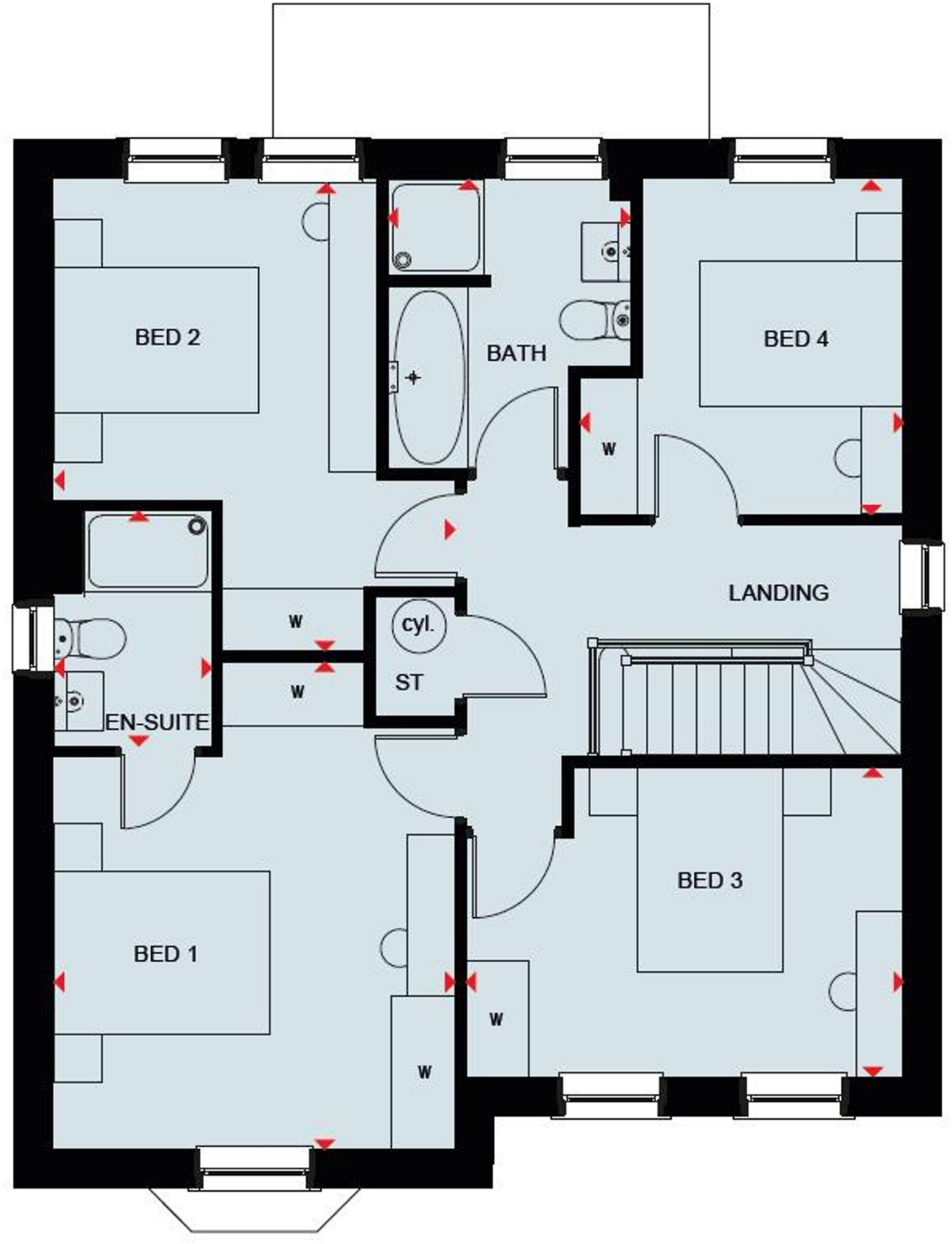 Plot 44 (THE HOLDEN) Brook View, Birmingham Road, Coventry, CV5 floorplan
