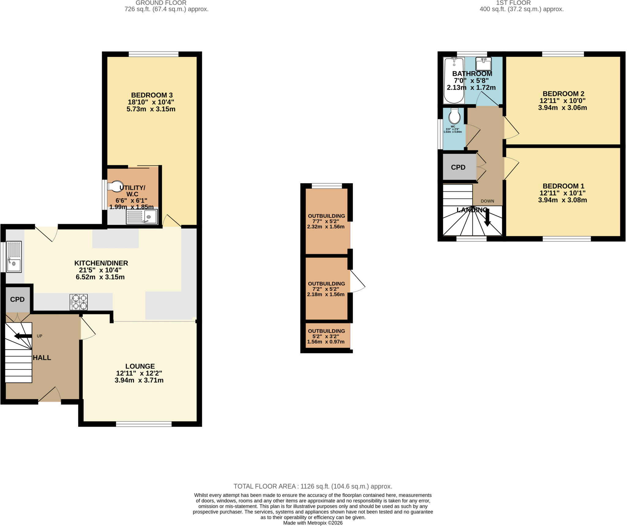 Scawby Crescent, Lincoln, LN6 floorplan