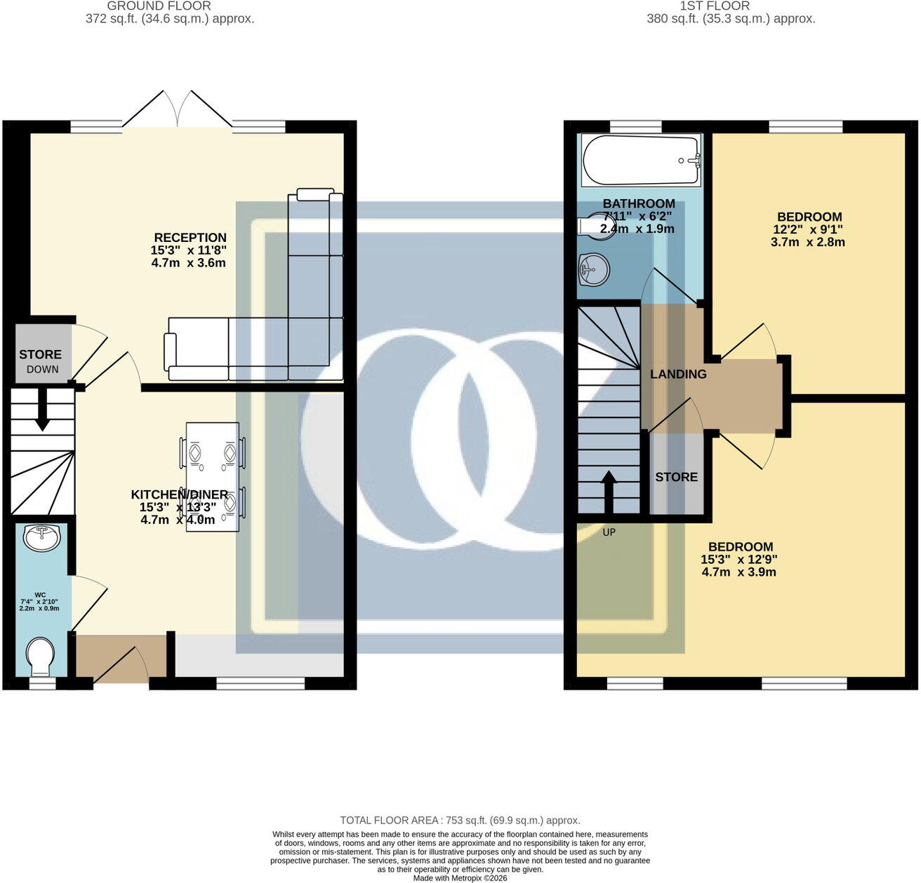 Pinehurst Way,Hawkesbury Village,Coventry,CV6 6QP floorplan