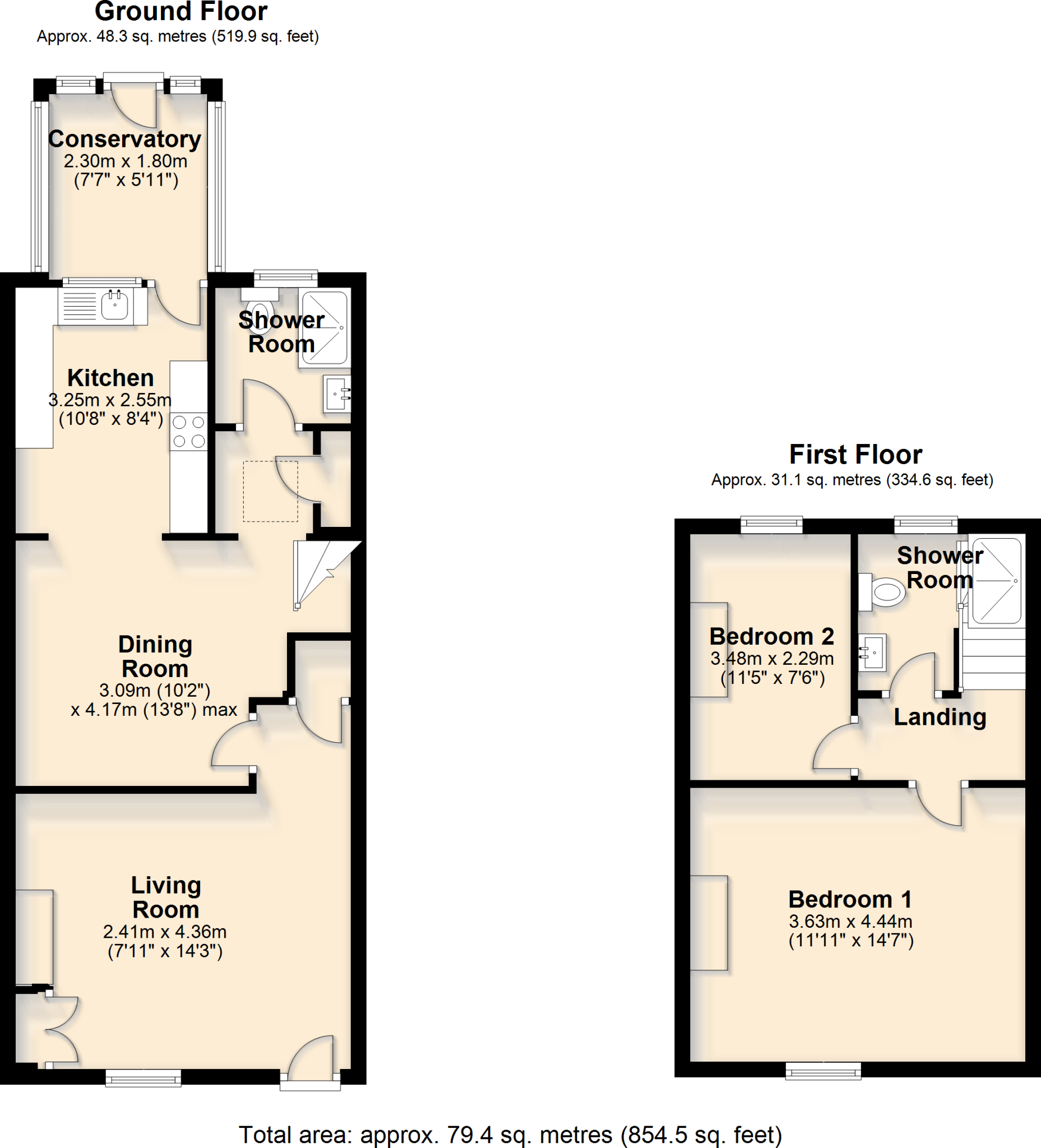 Fore Street Ivybridge floorplan