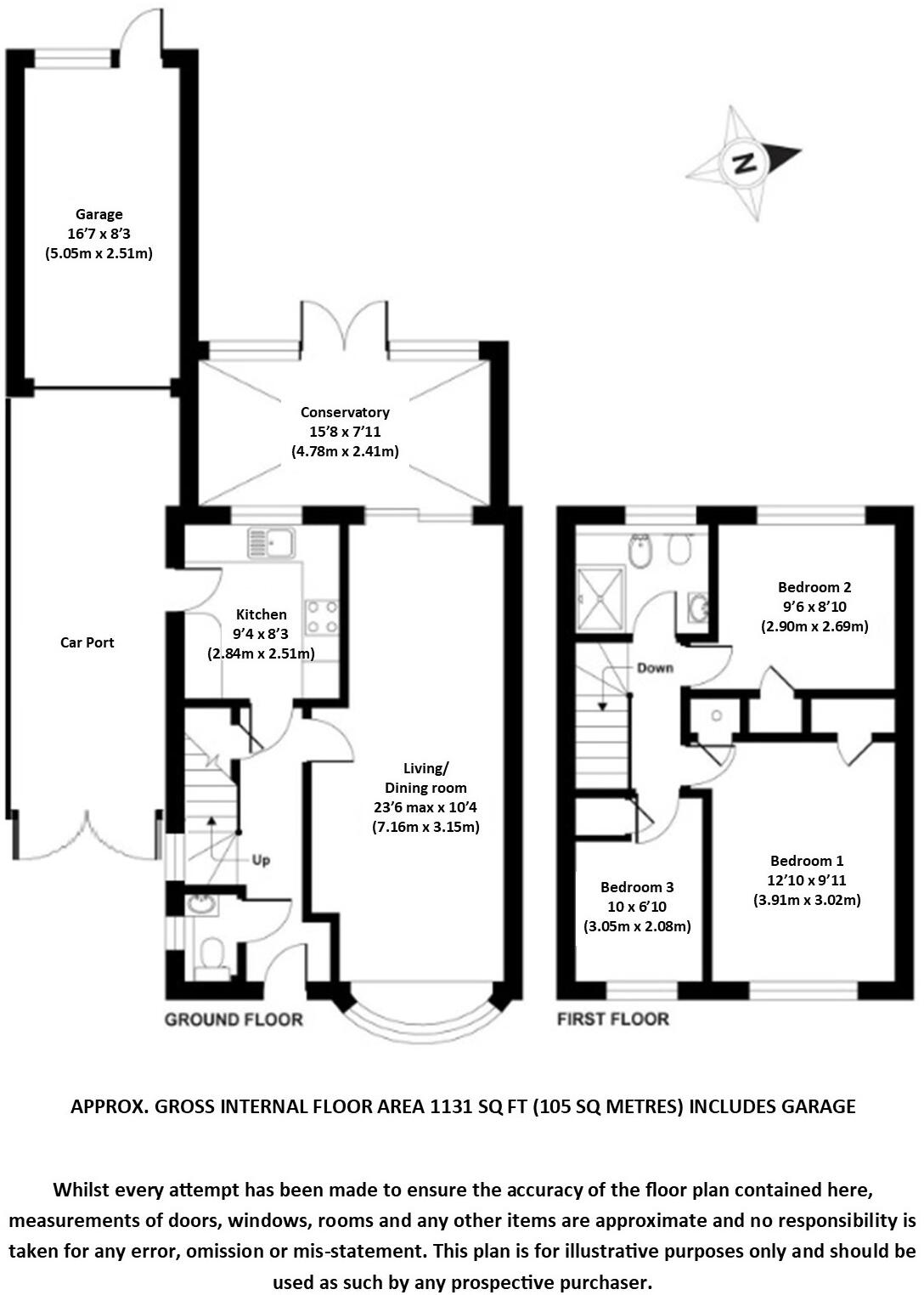 Gloucester Gardens, Bagshot floorplan