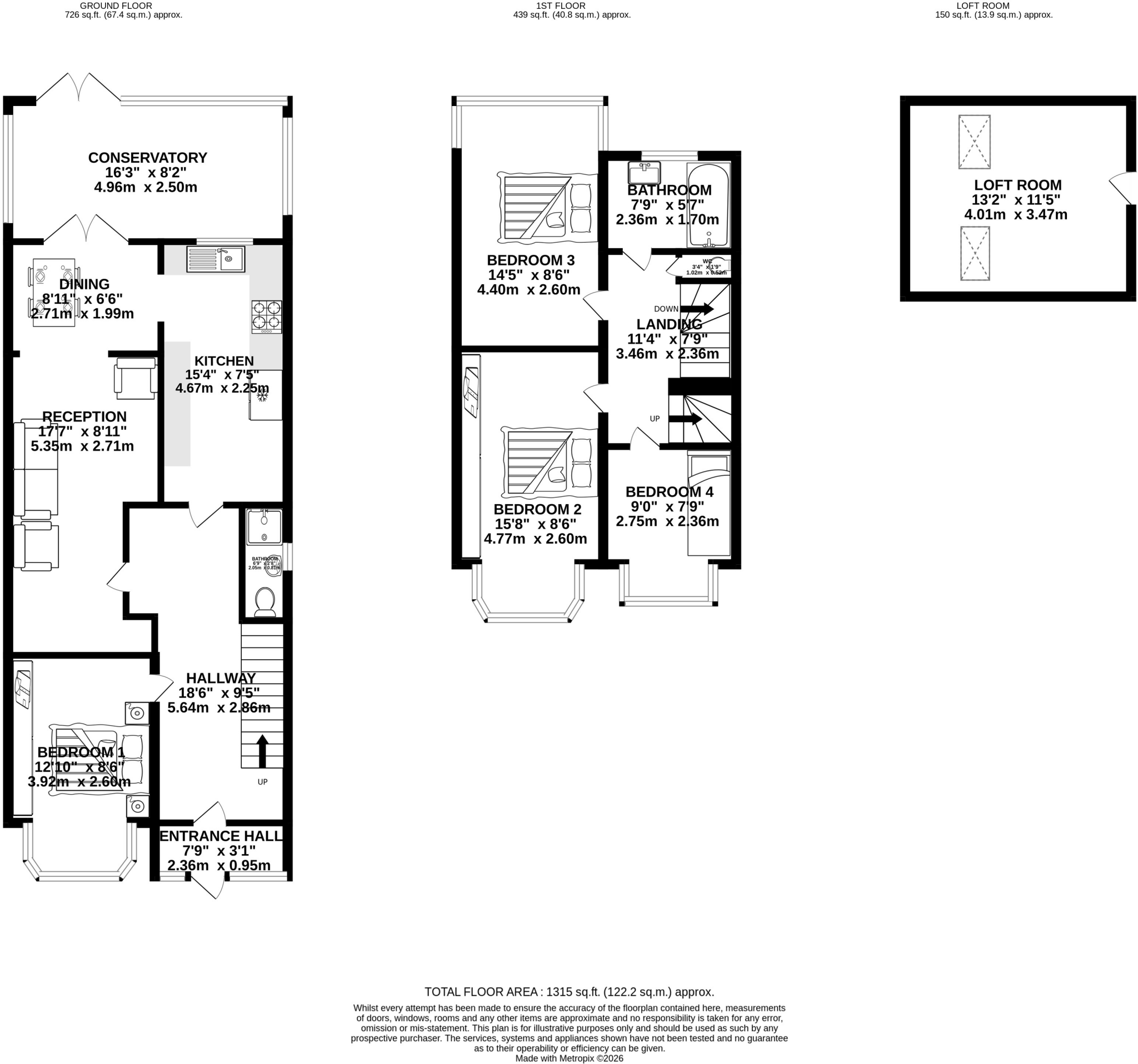 Elms Park Avenue, Wembley, HA0 2RS floorplan