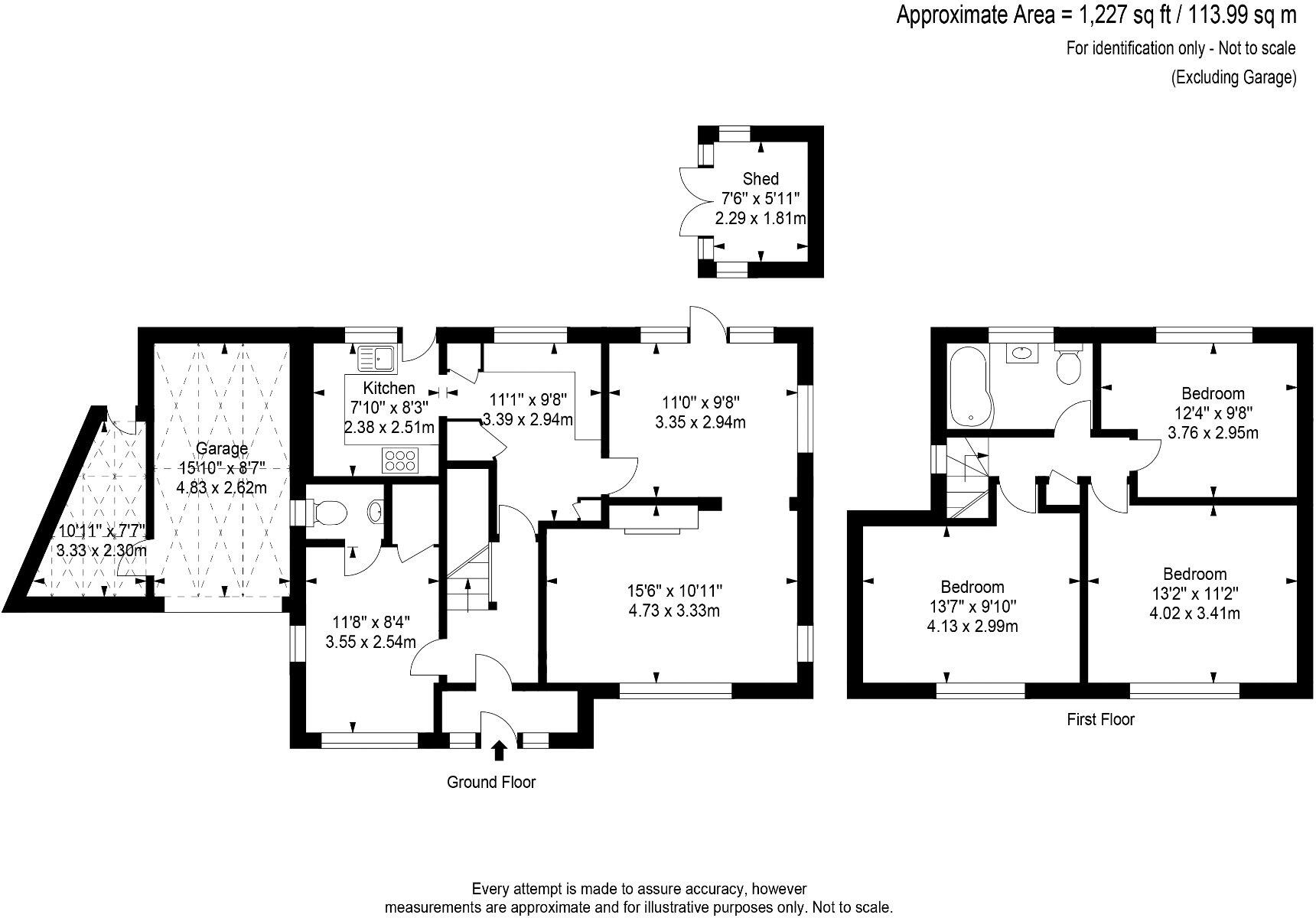 Hamilton Avenue, Pyrford, Surrey, GU22 floorplan