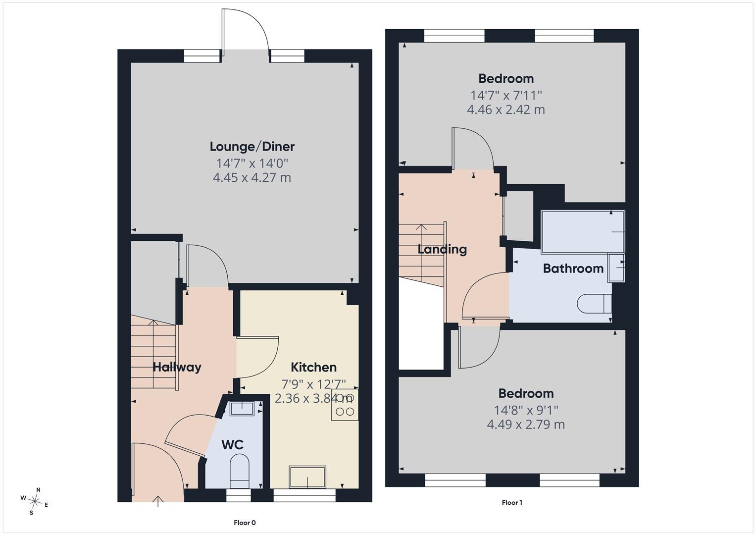 York Road, Bourne floorplan